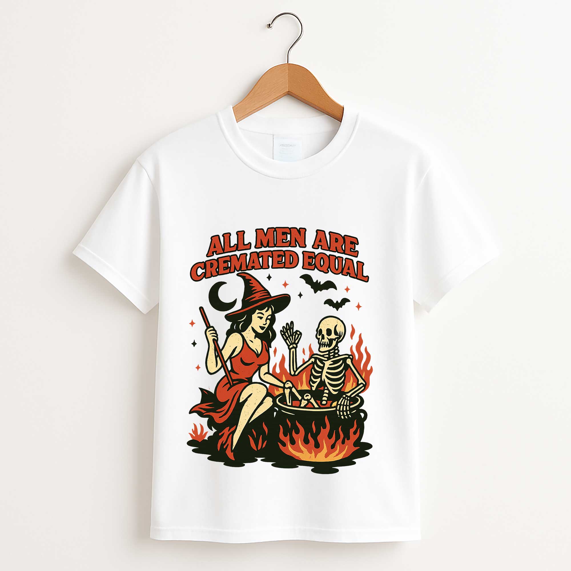 All Men Are Cremated Equal Shirt – Funny Feminist Halloween Witch Tee