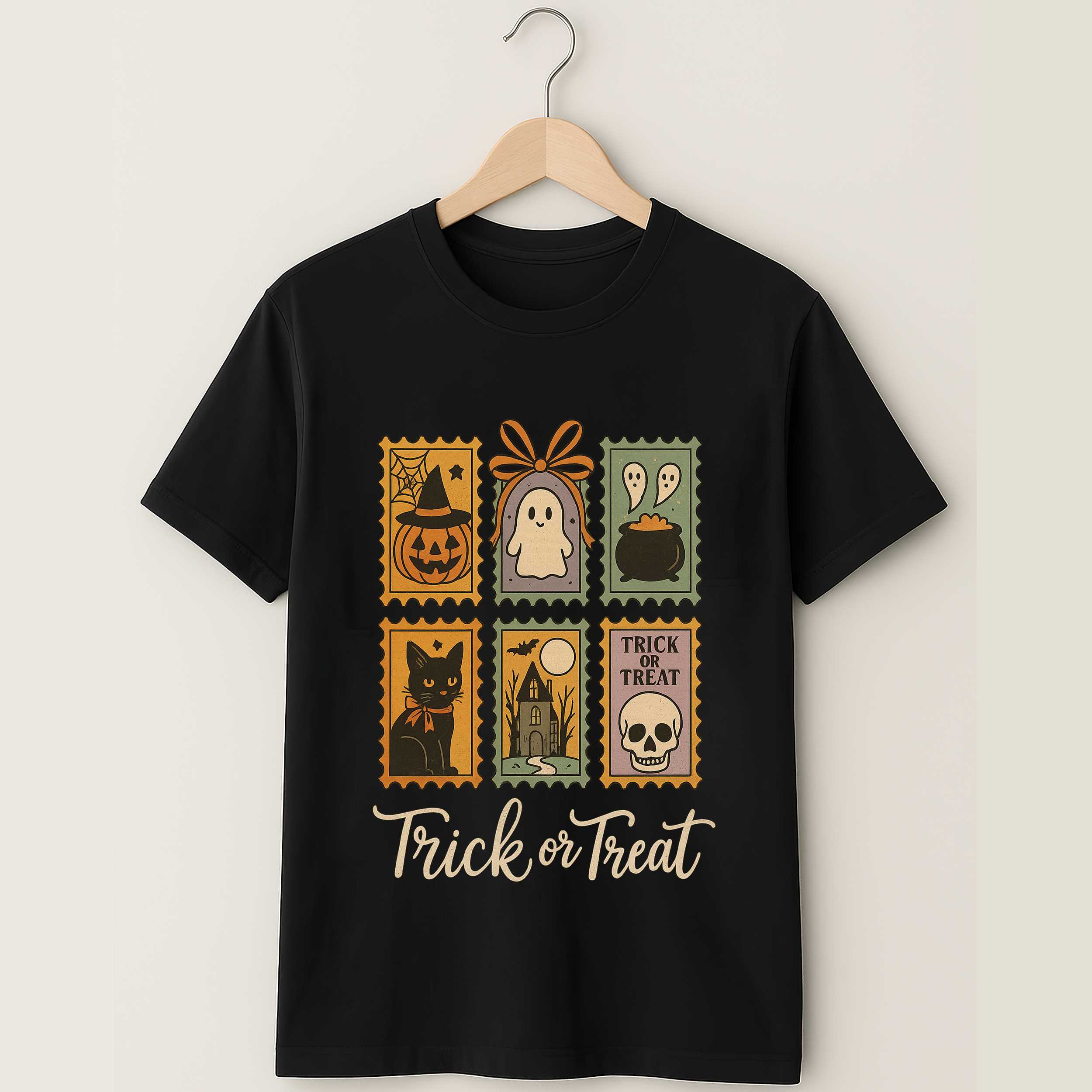 Boo Ghost Floral Halloween Shirt Retro Cute Ghost Fall
