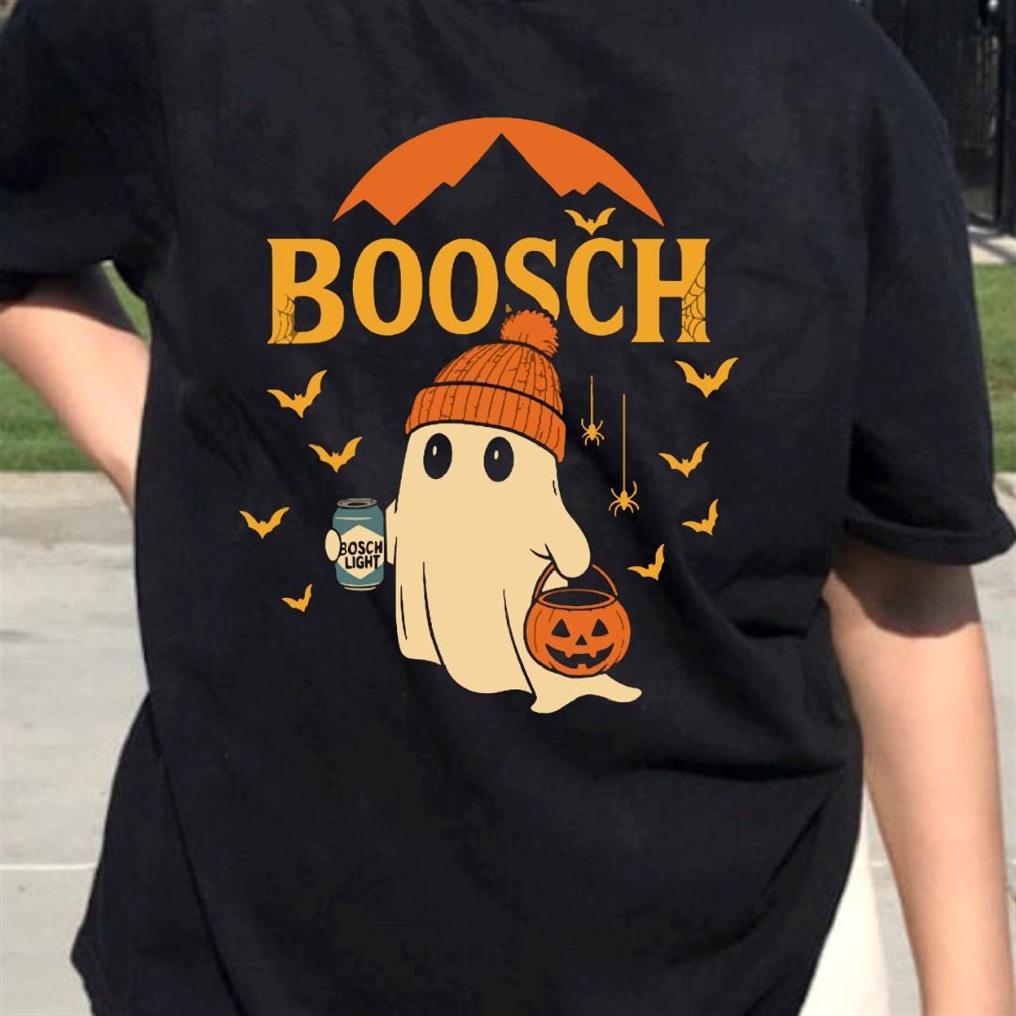 Busch Light Ghost T-shirt Funny Beer Halloween Shirt Cute Trending Ghost Tee