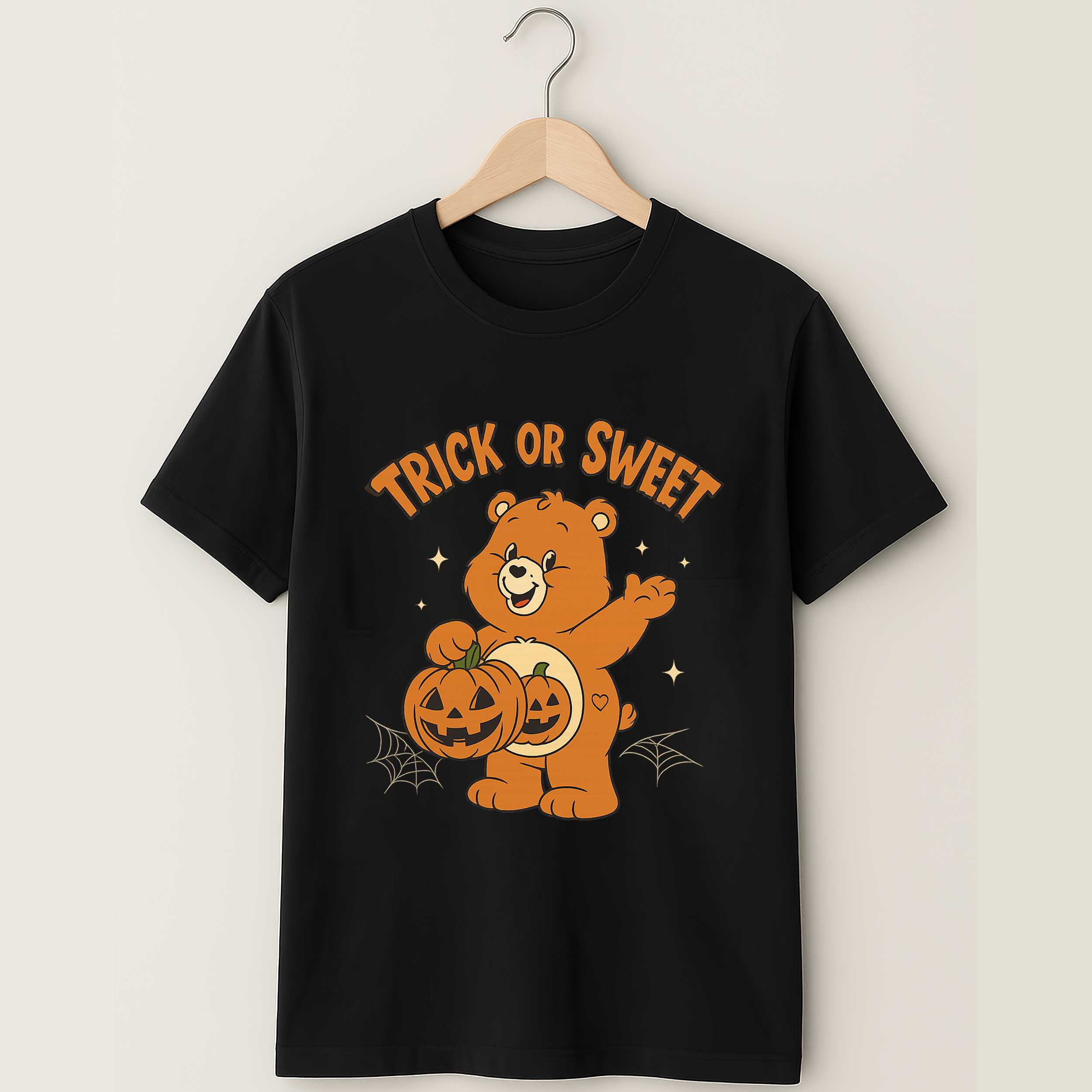 Care Bear Halloween Shirt Trick Or Sweet Cute Bear Fall T-shirt