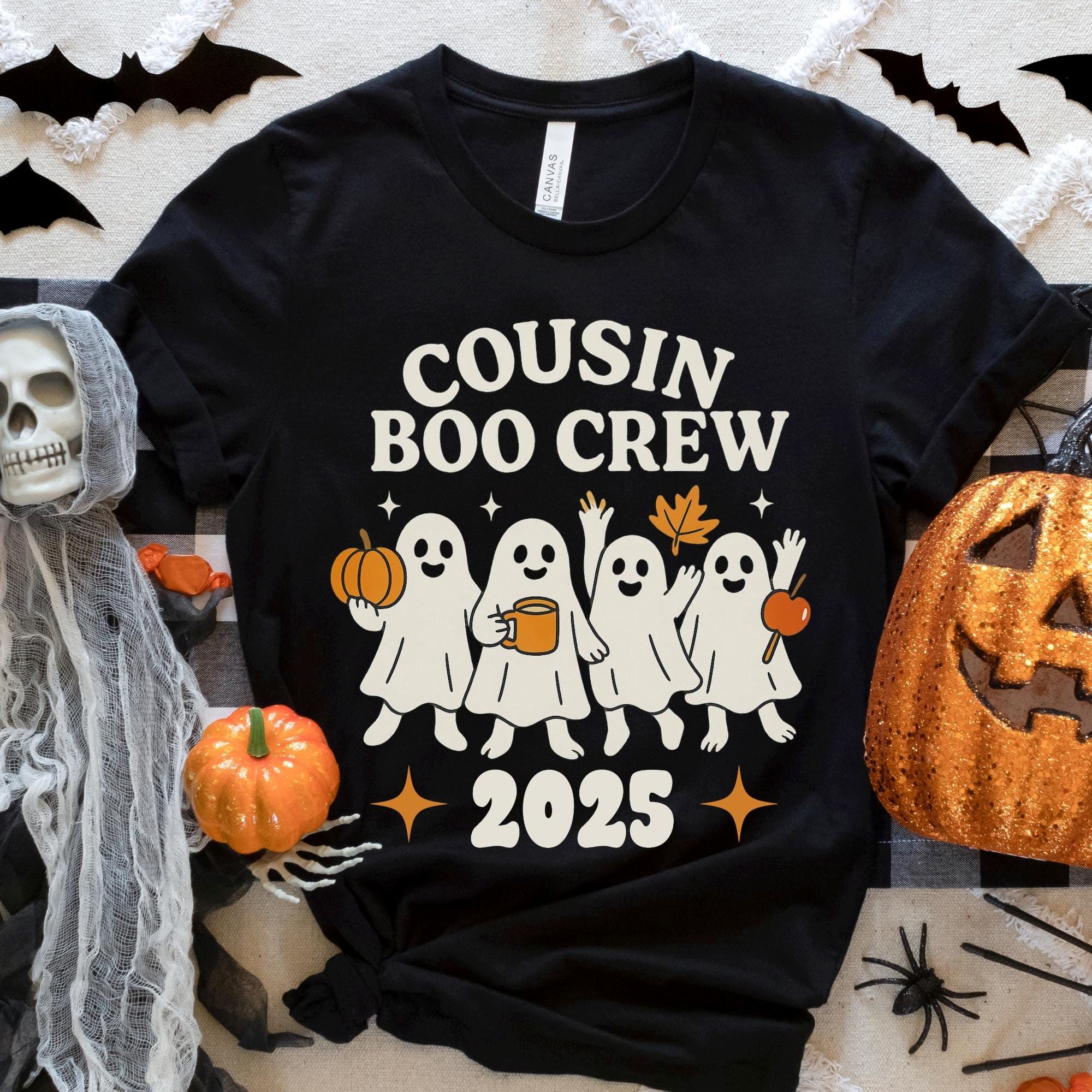 Cousin Boo Crew Halloween T-shirt Matching Family Ghost Tee Spooky Fall Shirt