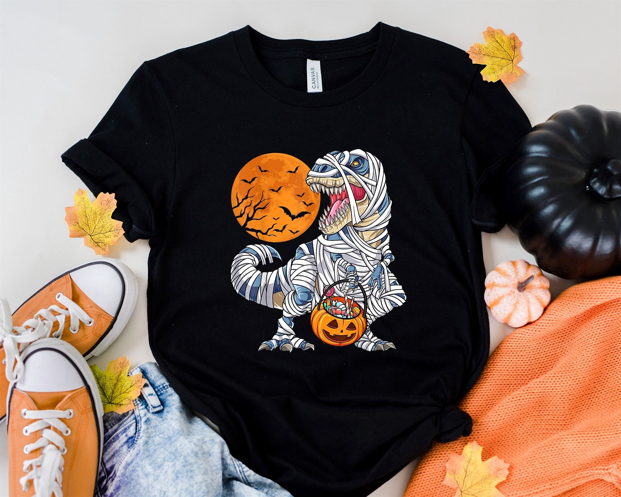 Dinosaur Halloween T-shirt Family Costume Matching Halloween Shirts