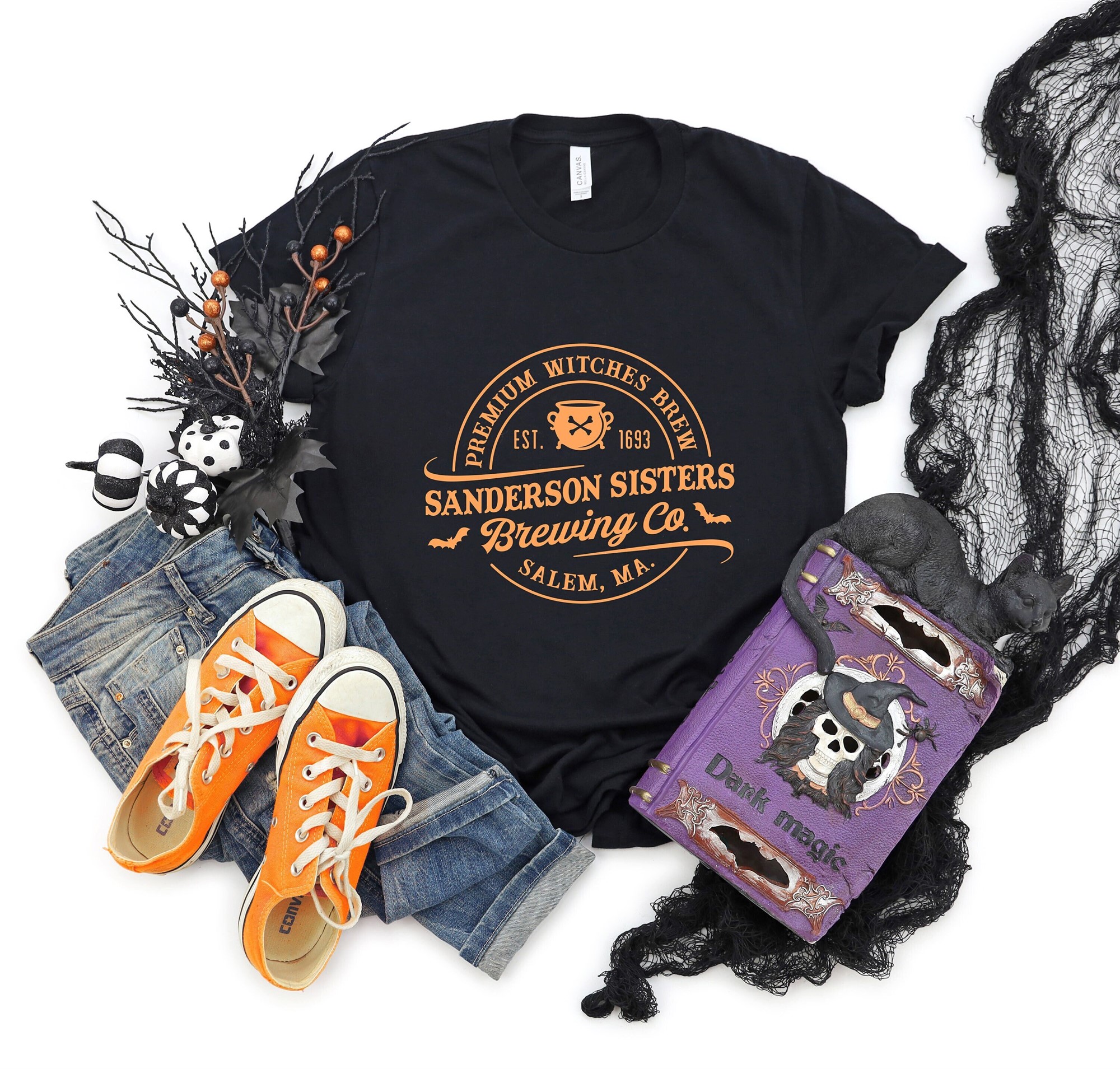 Hocus Pocus Sanderson Sisters Brewing Co T-shirt Funny Halloween Graphic Tee