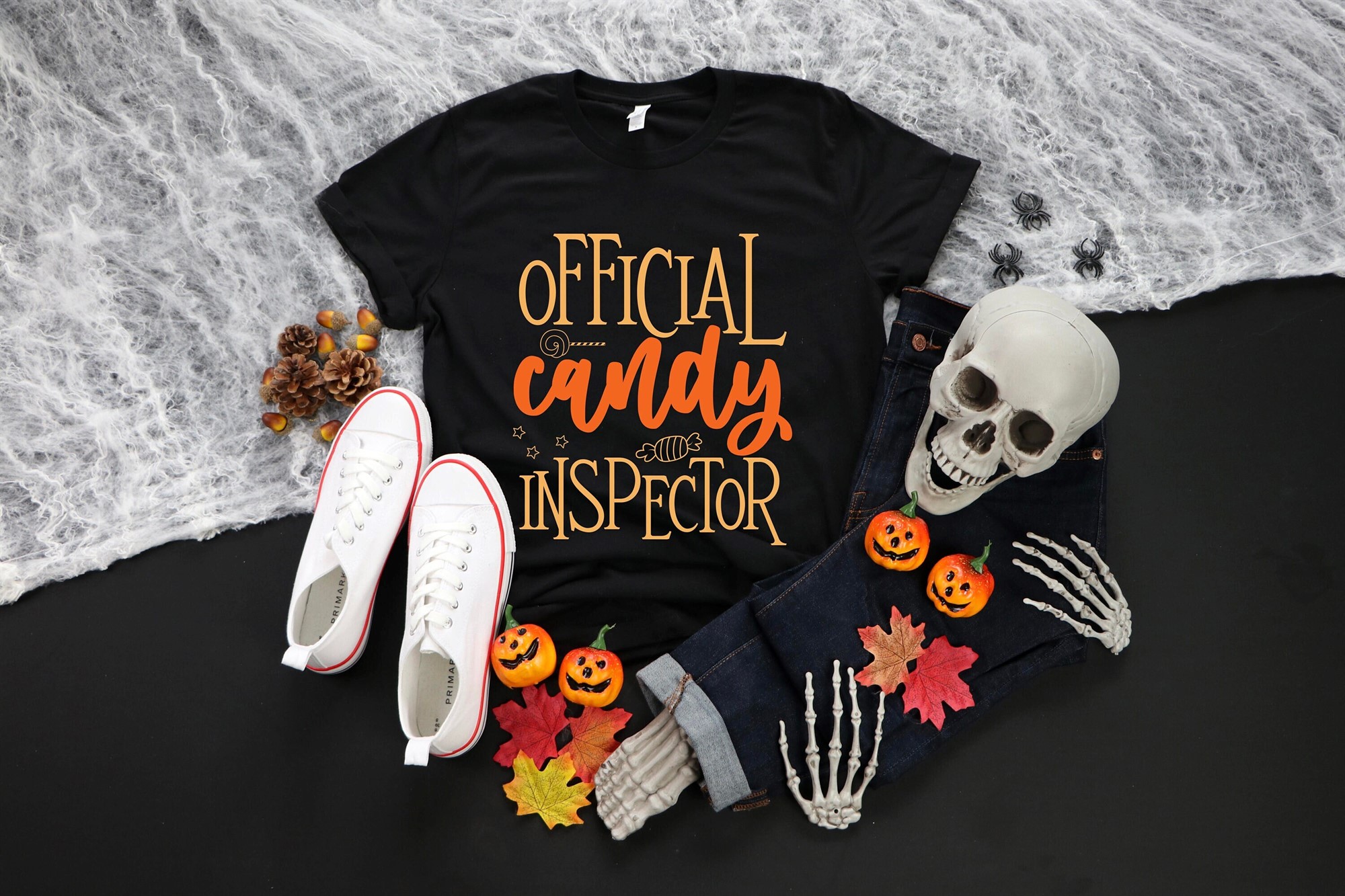 Official Candy Inspector Halloween T-shirt Cute Funny Spooky Graphic Tee