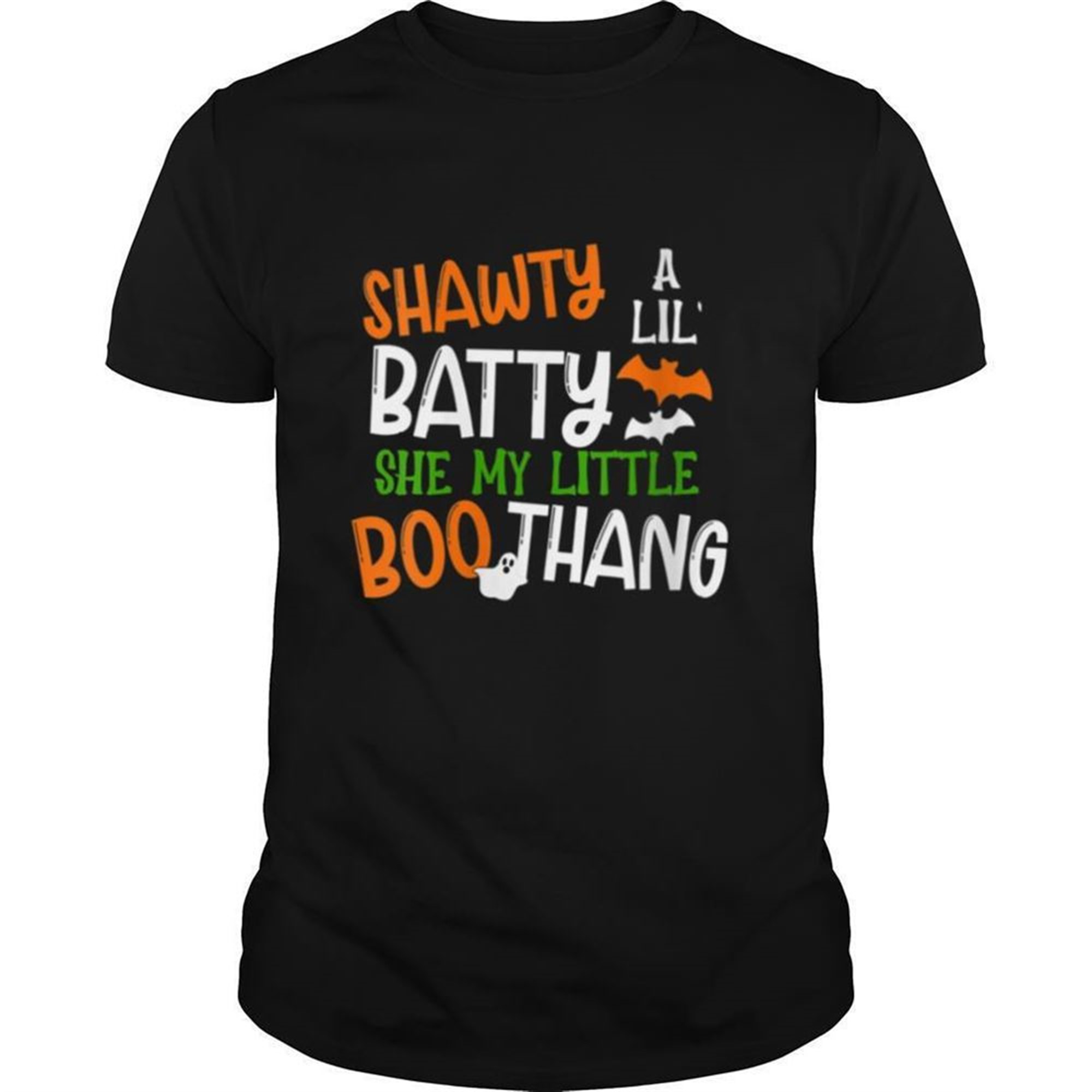 A Little Batty Halloween Boo Ghost Bat Cute Costume Shirt
