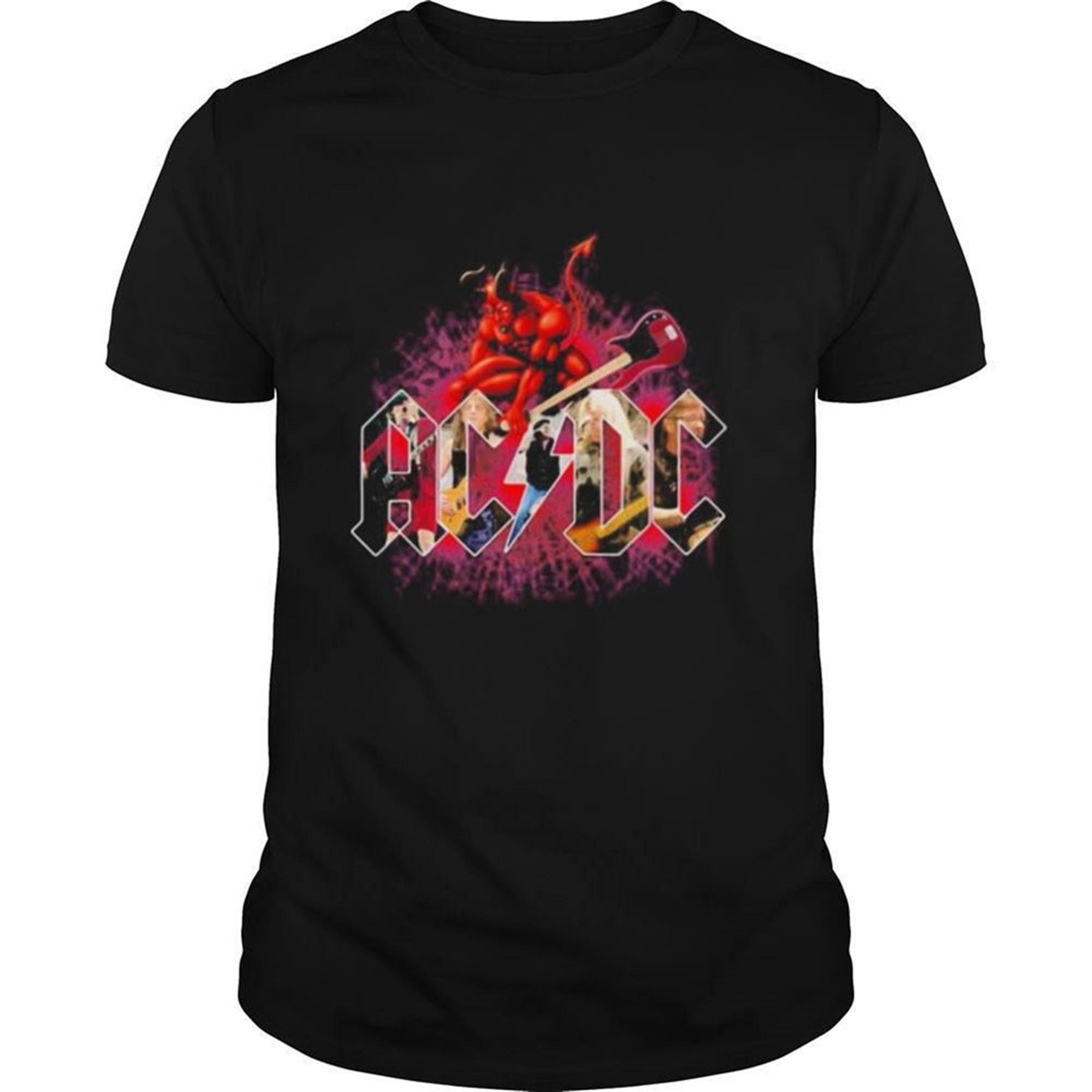 Acdc Band Santa Guitar Halloween Shirt