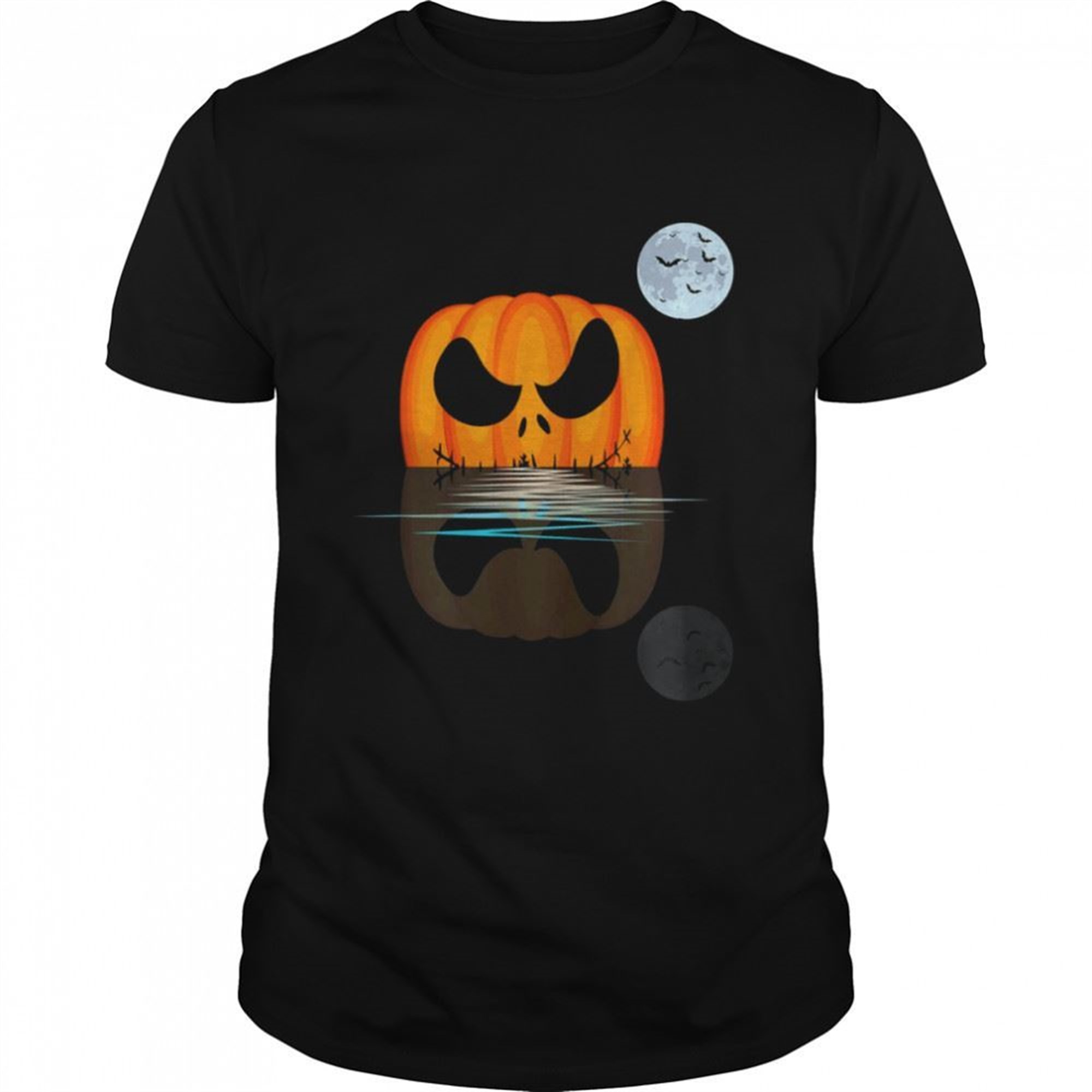 Adult Pumpkin Costume For Halloween Funny Scary Men Women T-shirt
