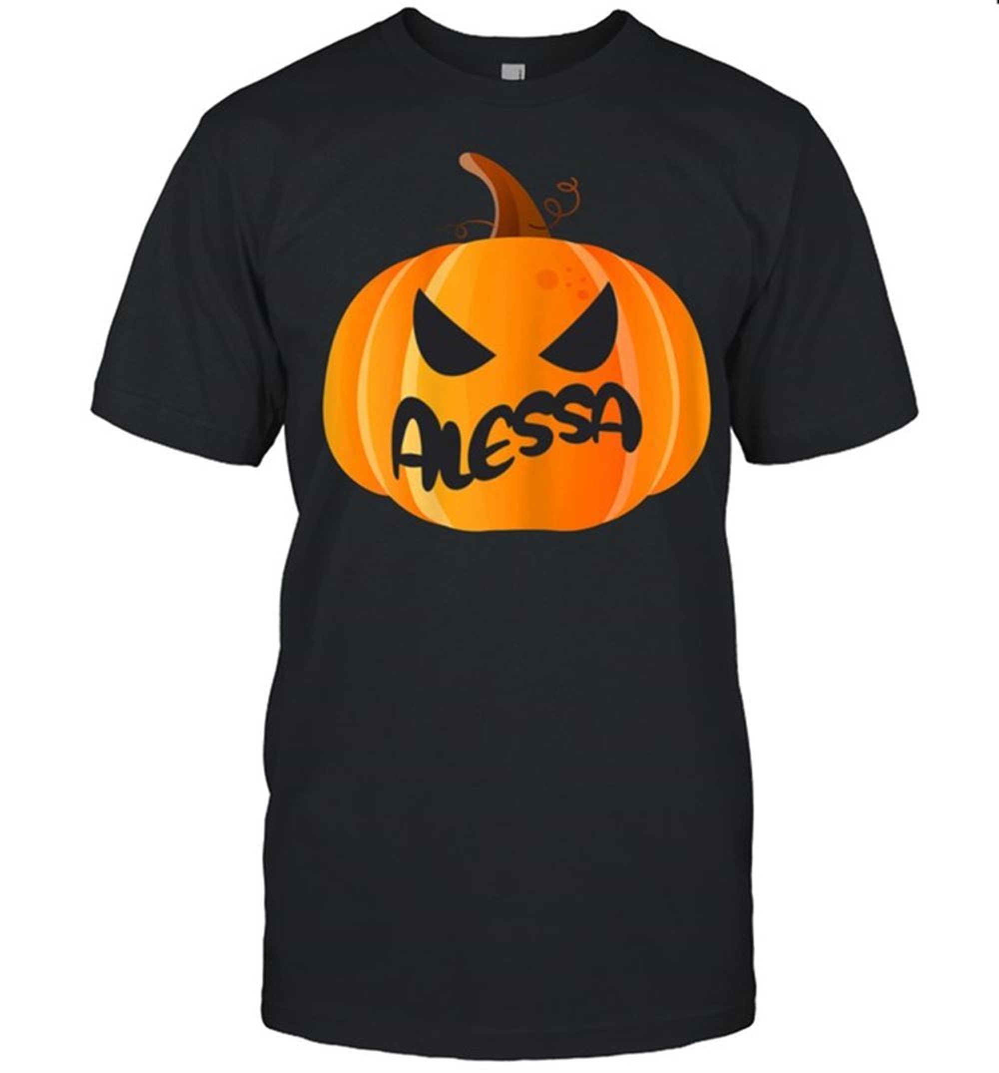 Alessa Name Custom Pumpkin Personalized Halloween Shirt