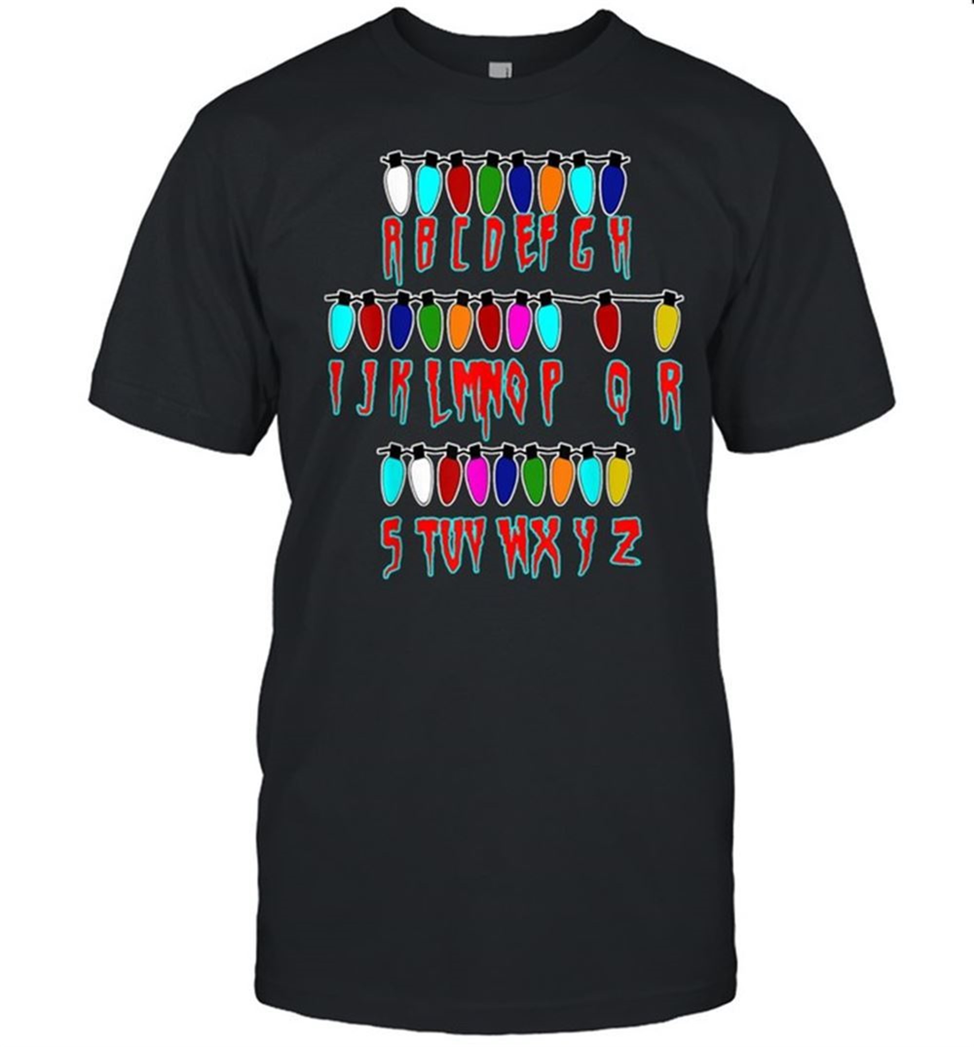 Alphabet Outfit Halloween Lights Decor Halloween Shirt