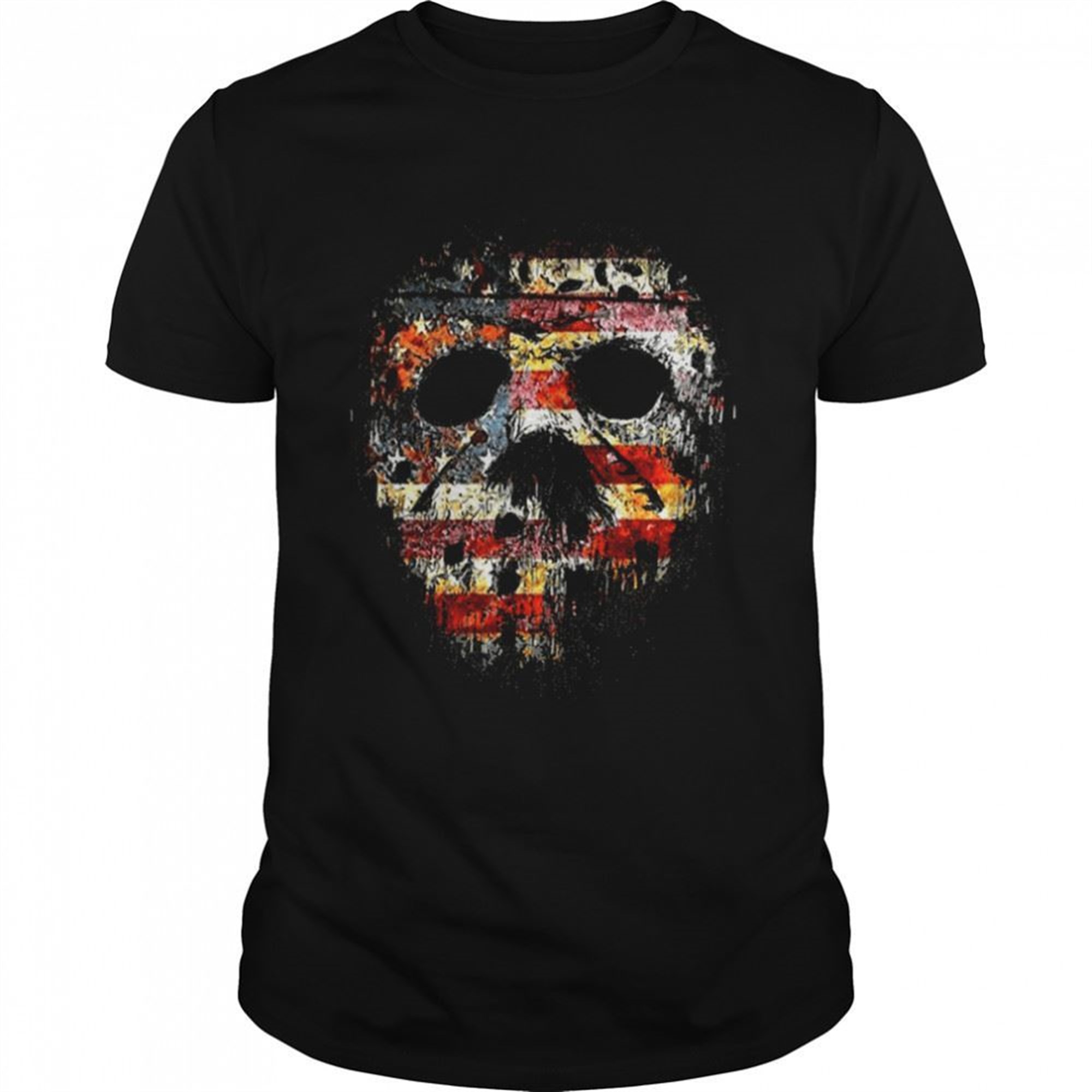 American Jason America Flag Mask Halloween Shirt