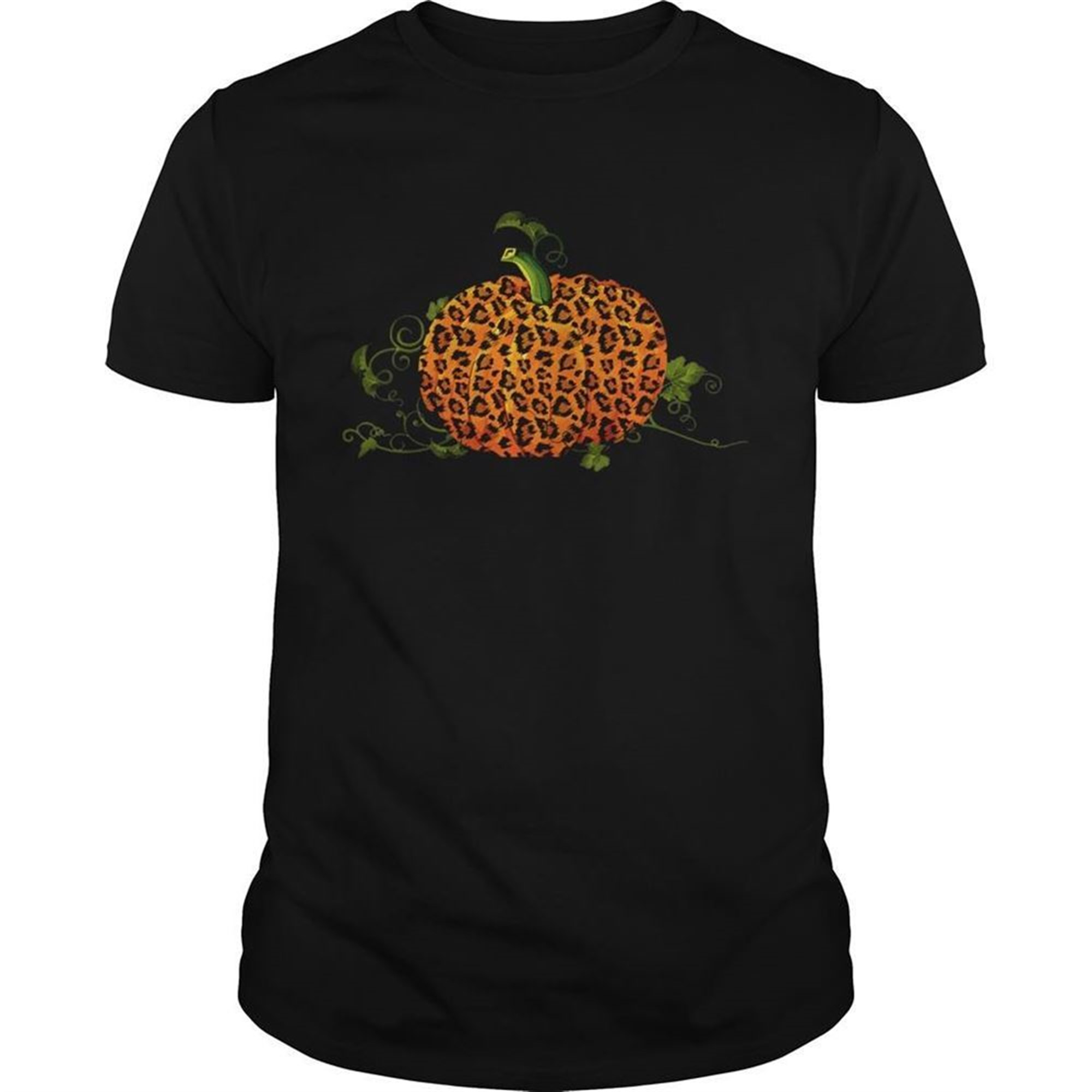 Animal Leopard Pumpkin Fall Autumn Halloween Gift Tshirt