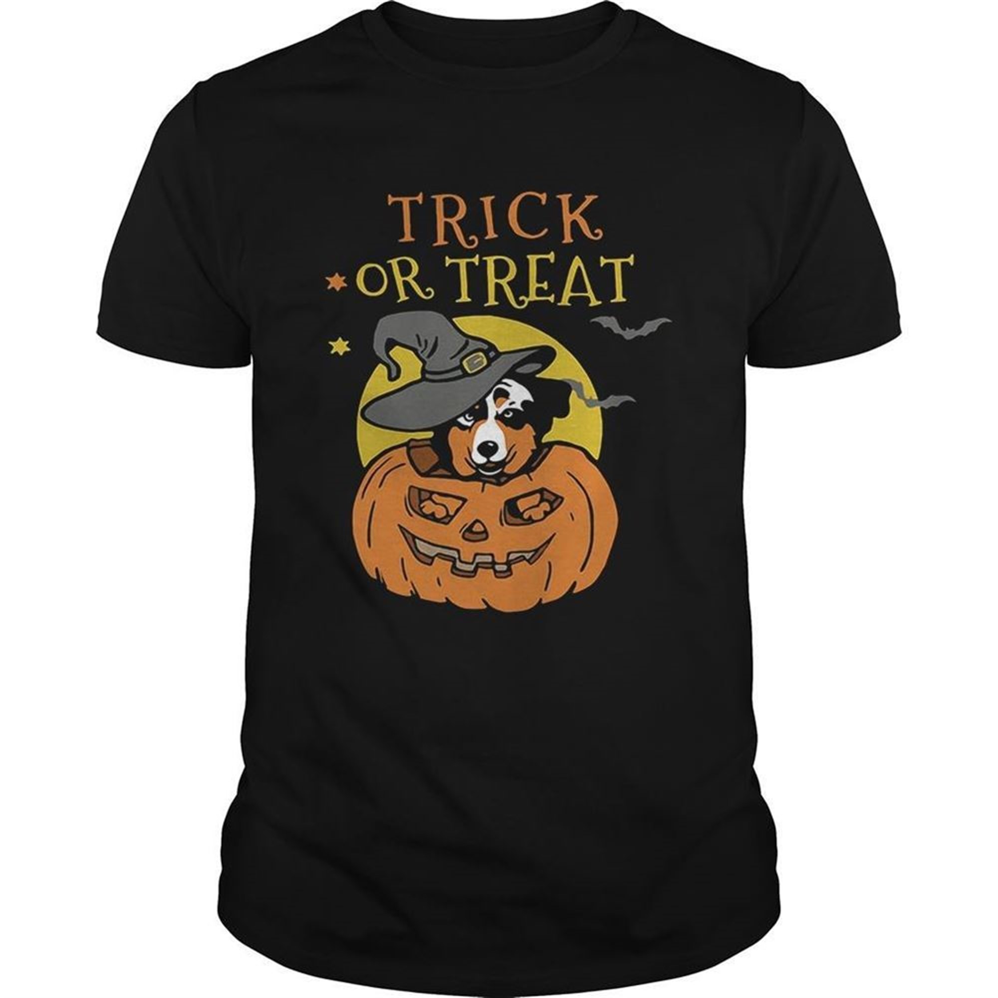Australian Shepherd Halloween Pumpkin Trick Or Treat Shirt