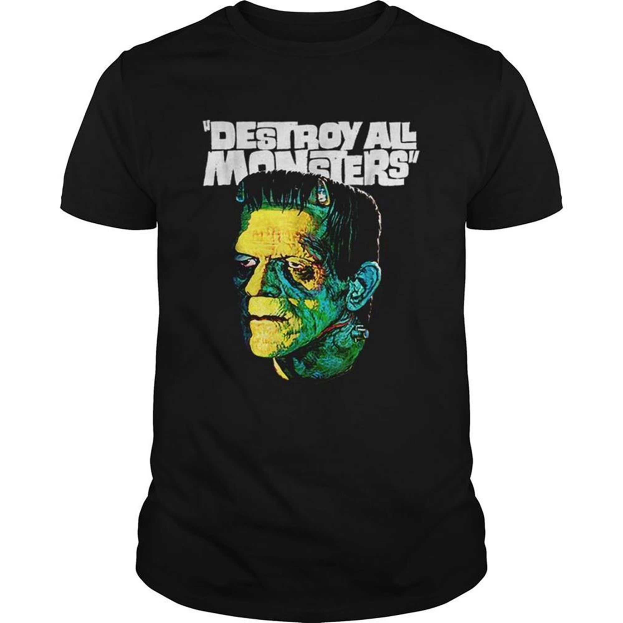 Awesome Vintage Frankenstein Halloween Party Horror Movie Shirt