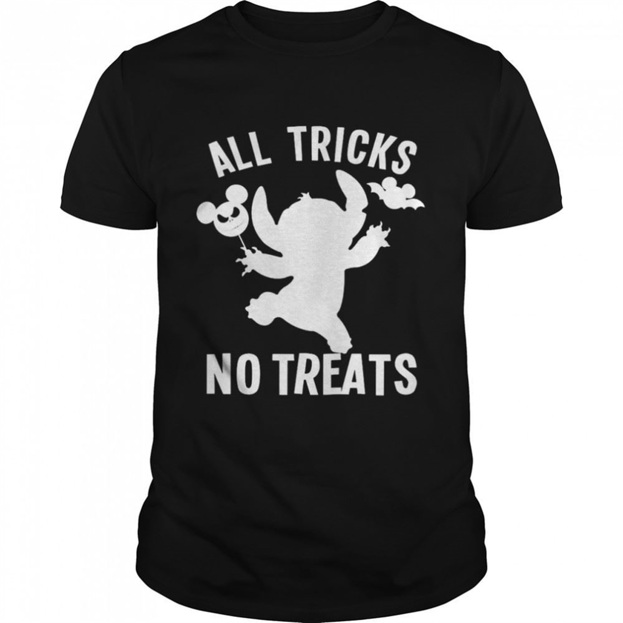 Baby Stitch All Tricks No Treats Halloween Shirt