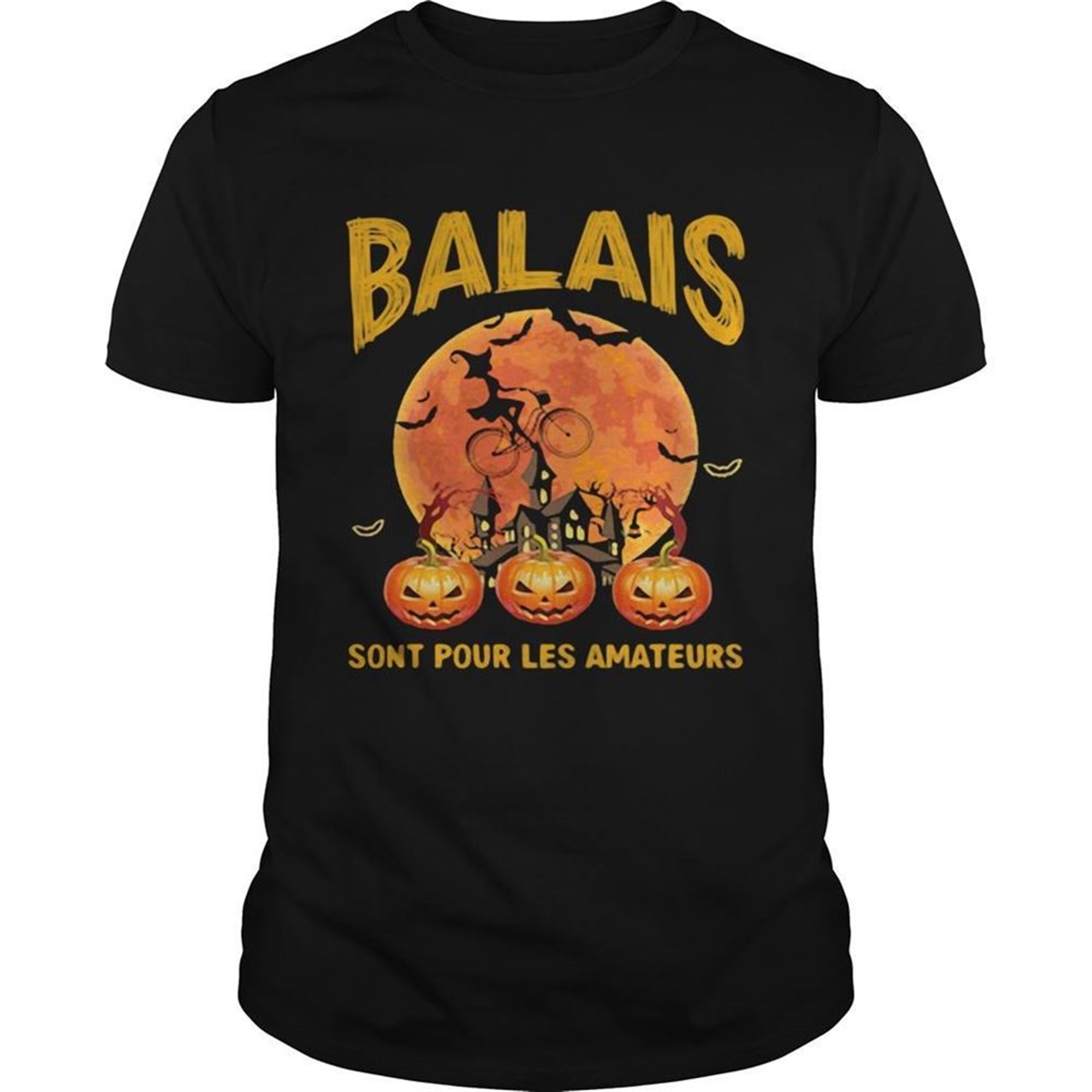 Balais Sont Pour Les Amateurs Lady Pumpkin Halloween Shirt