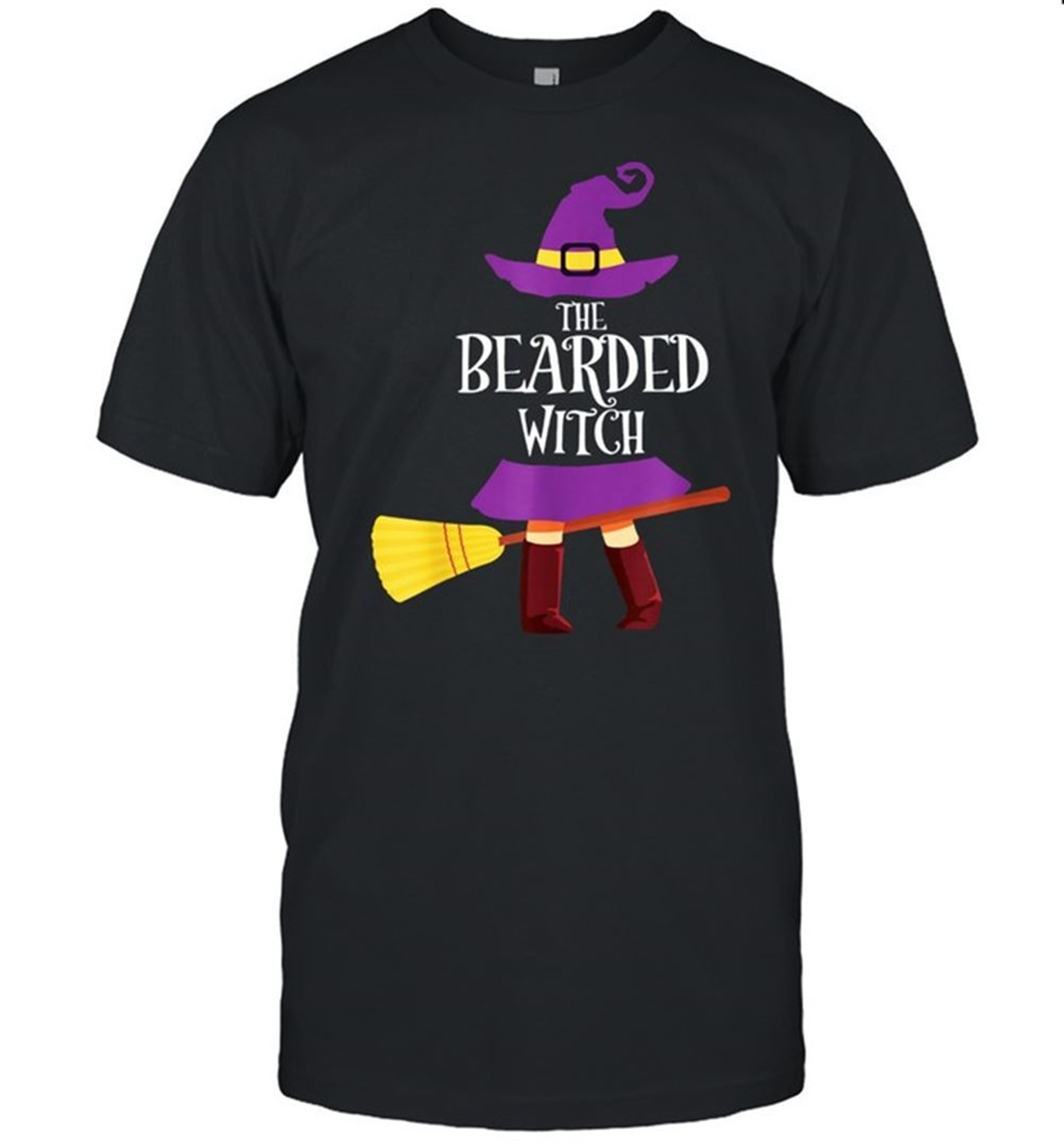 Bearded Witch Matching Halloween Pajamas Family Beard Shirt