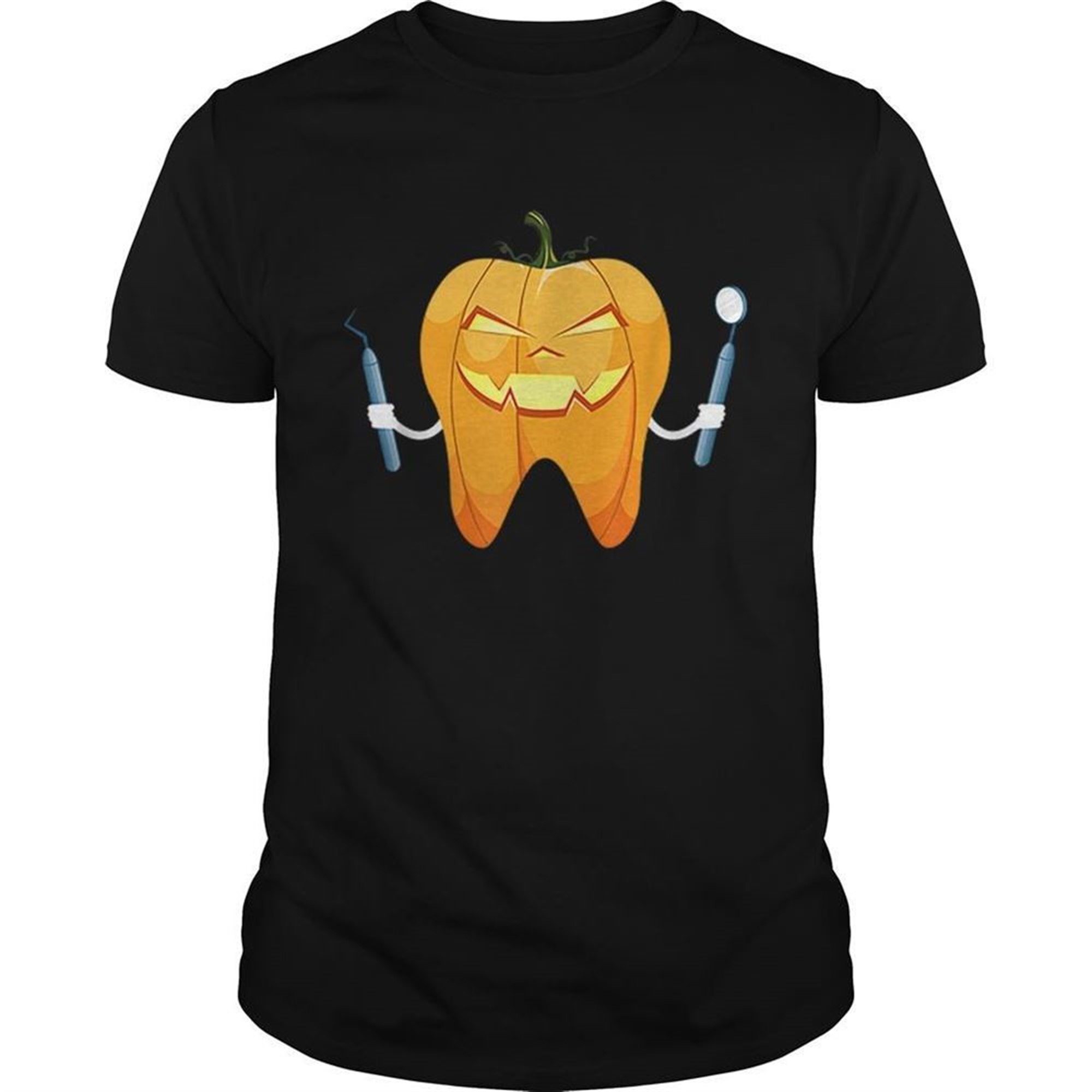 Beautiful Dentist Halloween Night Pumpkin Scrubs Scary Gift Shirt