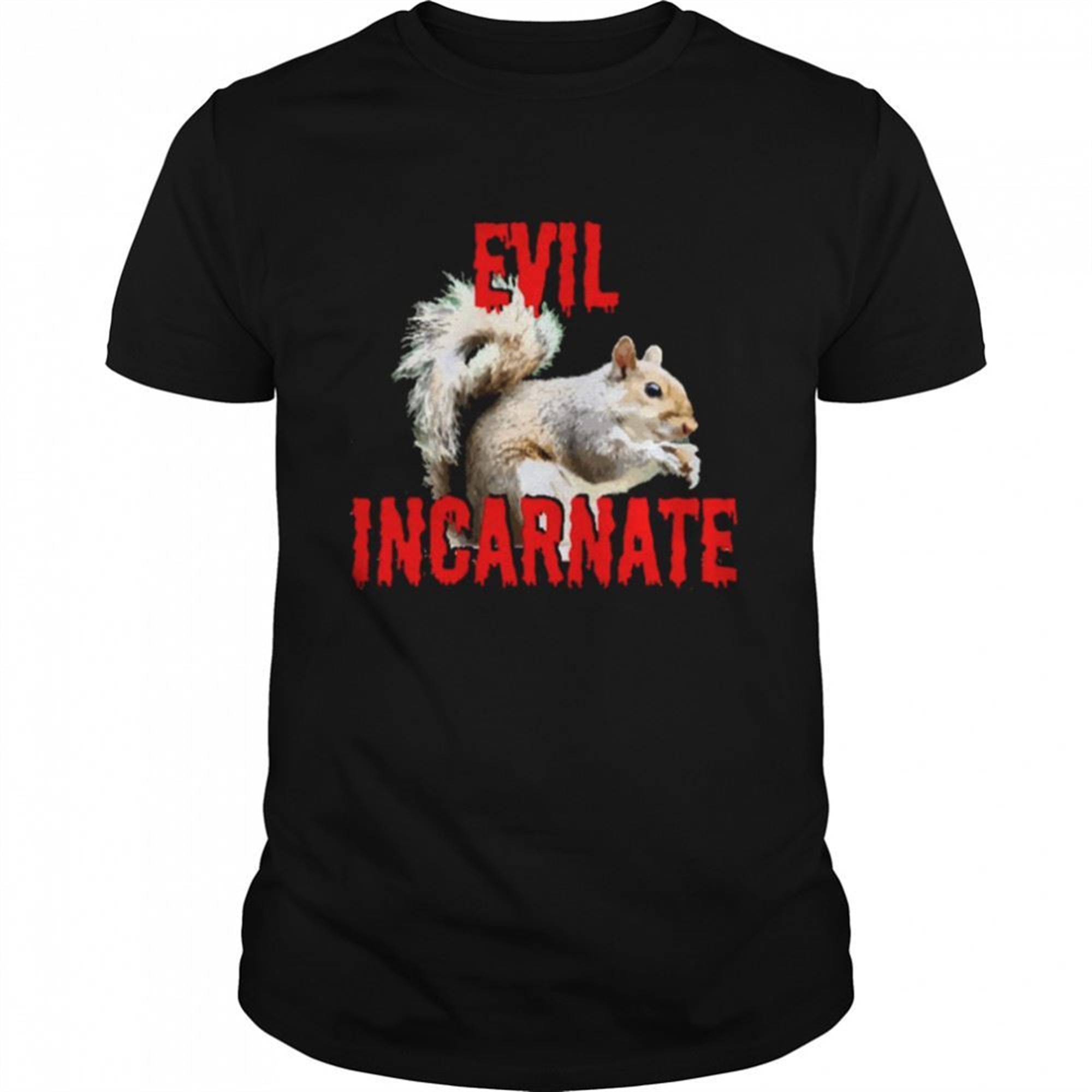 Beware The Killer Squirrels Funny Evil Incarnate Retro Halloween Day Party Big Shirt