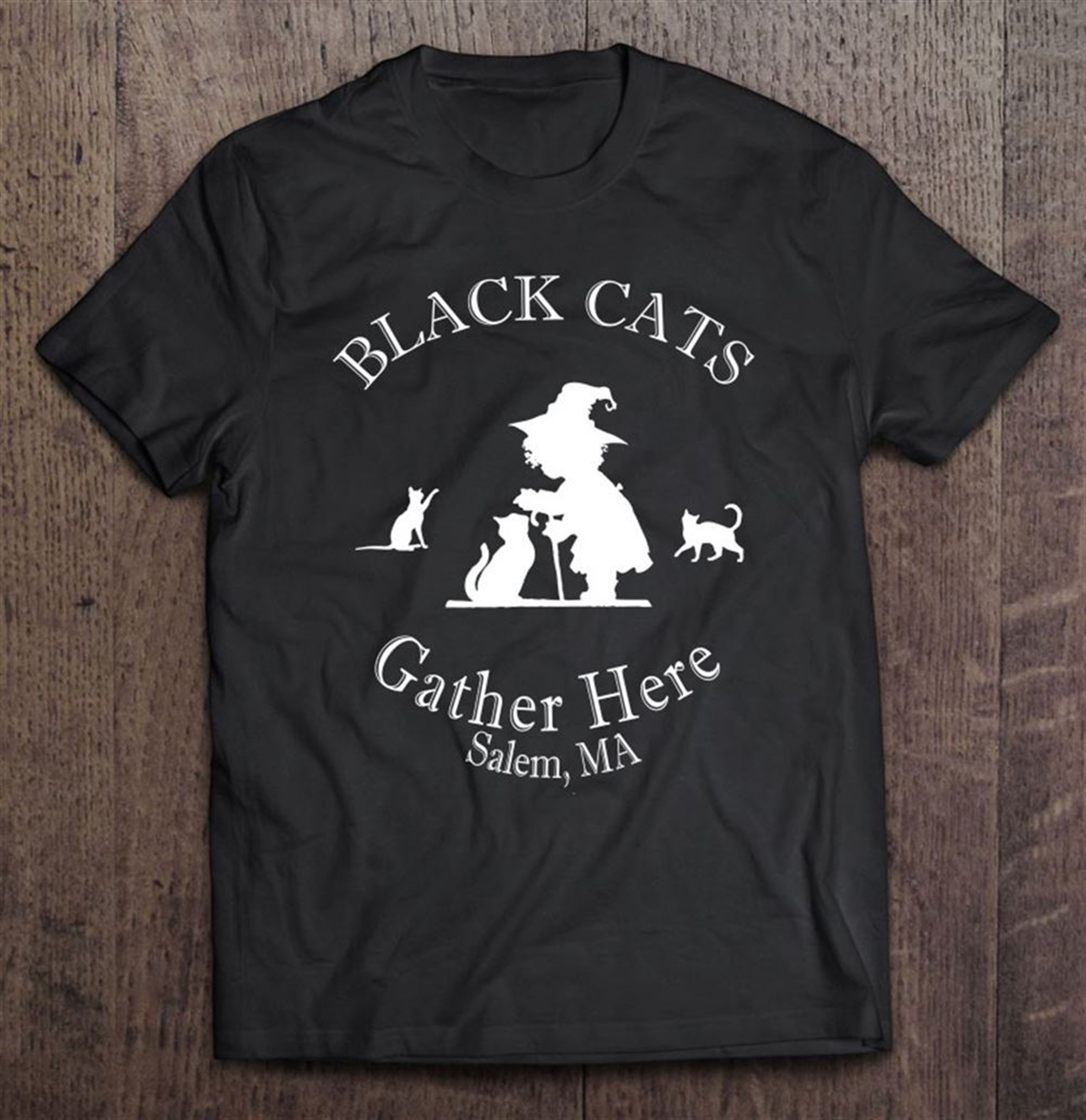 Black Cats Gather Here Salem Ma Halloween Witch