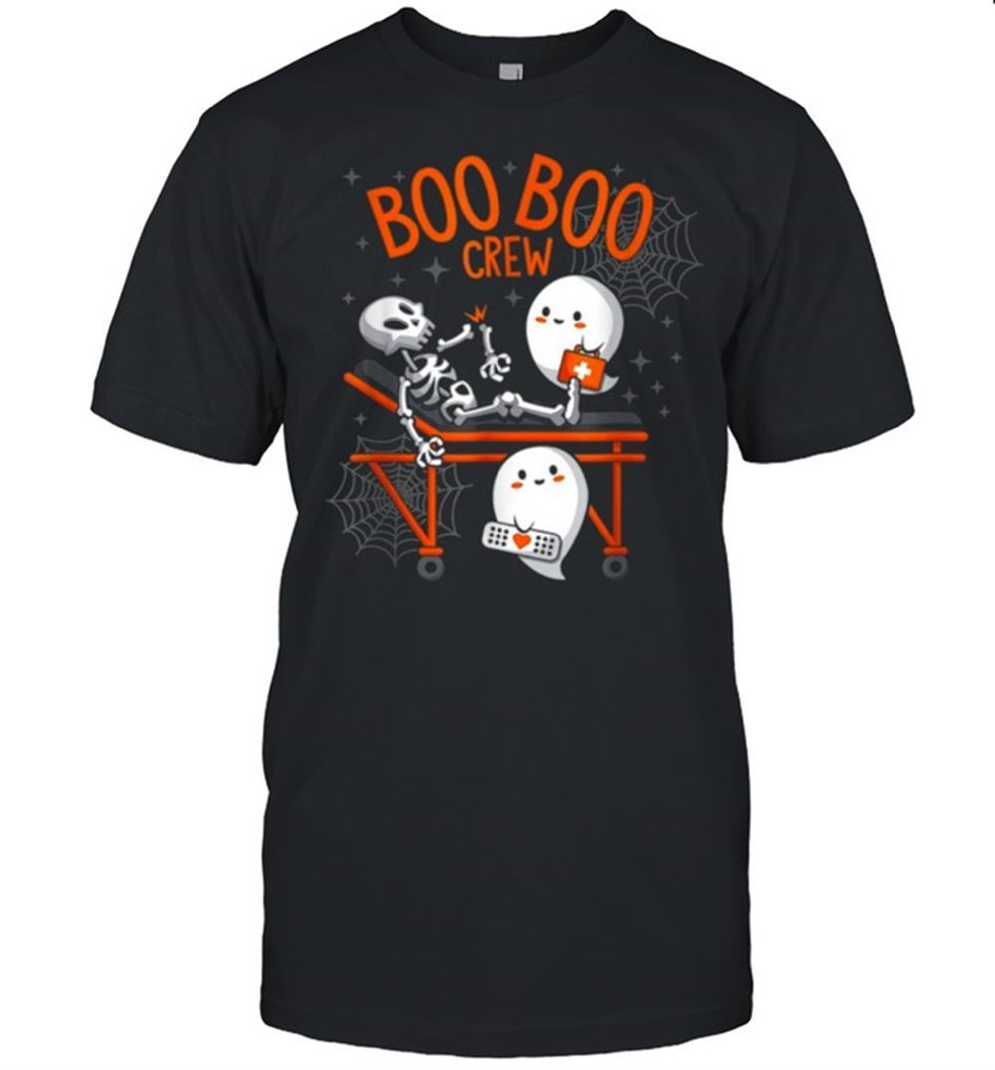 Boo Boo Crew Ghost Doctor Paramedic Emt Halloween Costume Shirt