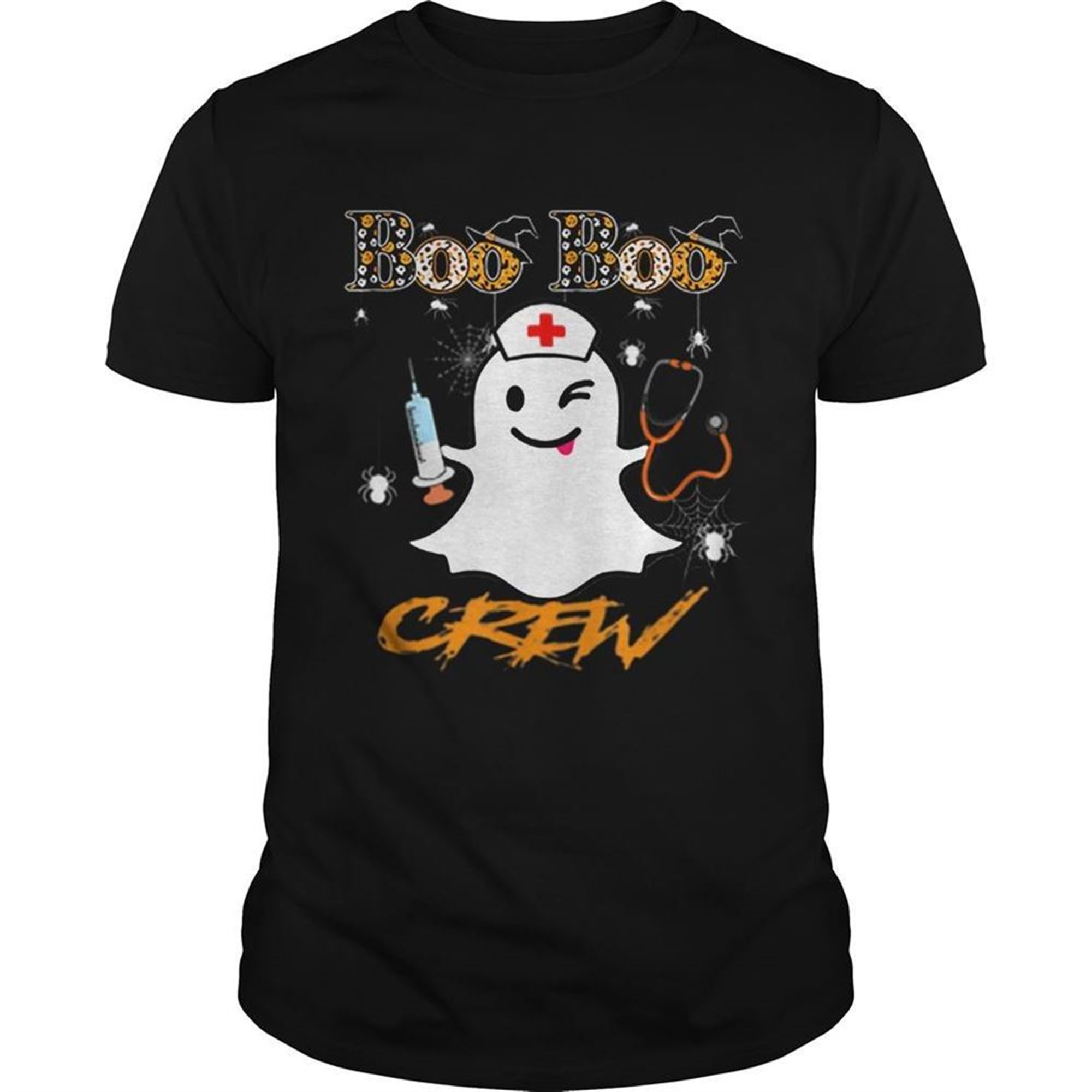 Boo Boo Crew Ghost Nurse Costume Halloween Shirt