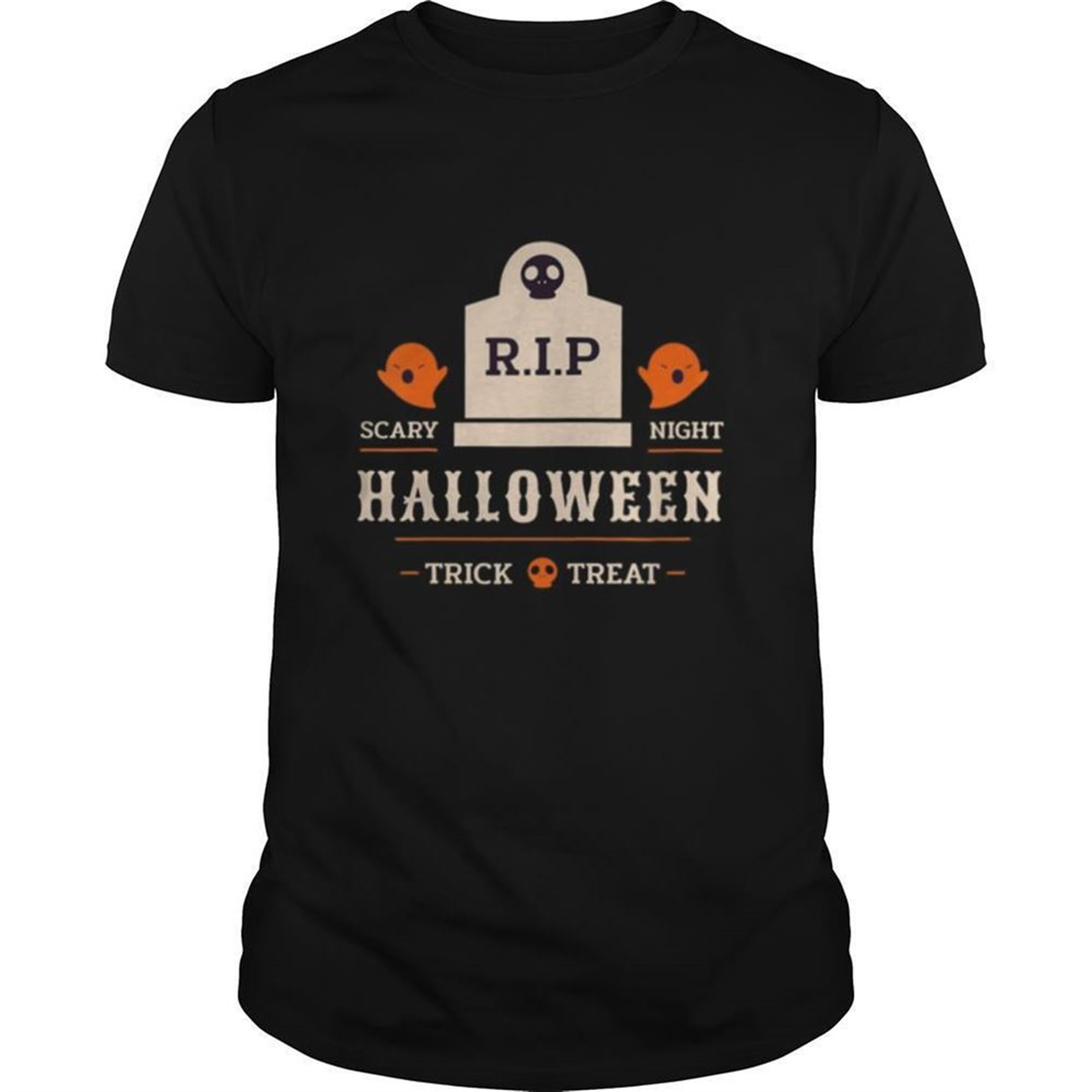 Boo Happy Halloween With Scary Rip Costume Trick Or Treat Shirt