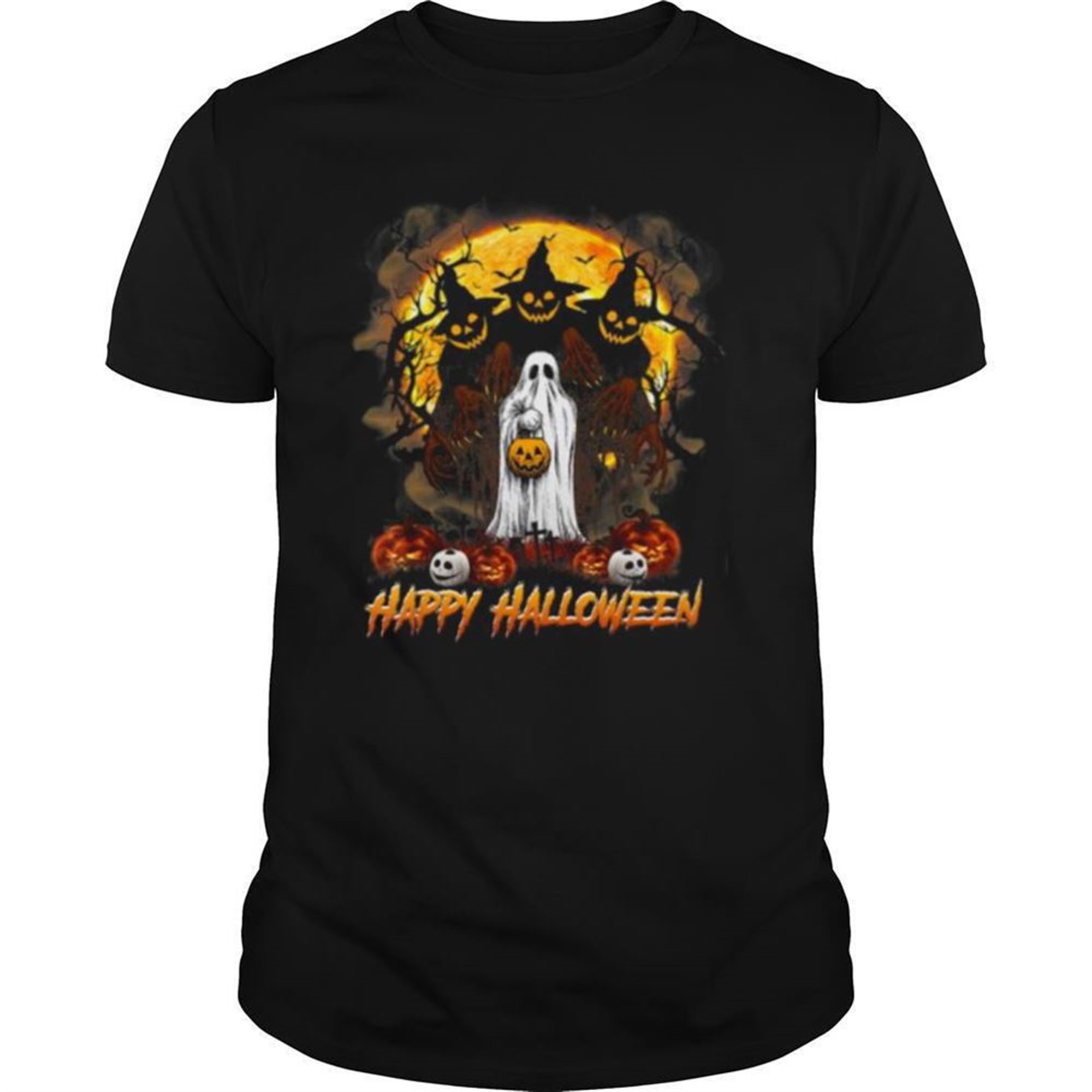 Boo Pumpkin Trick Or Treat Happy Halloween Shirt