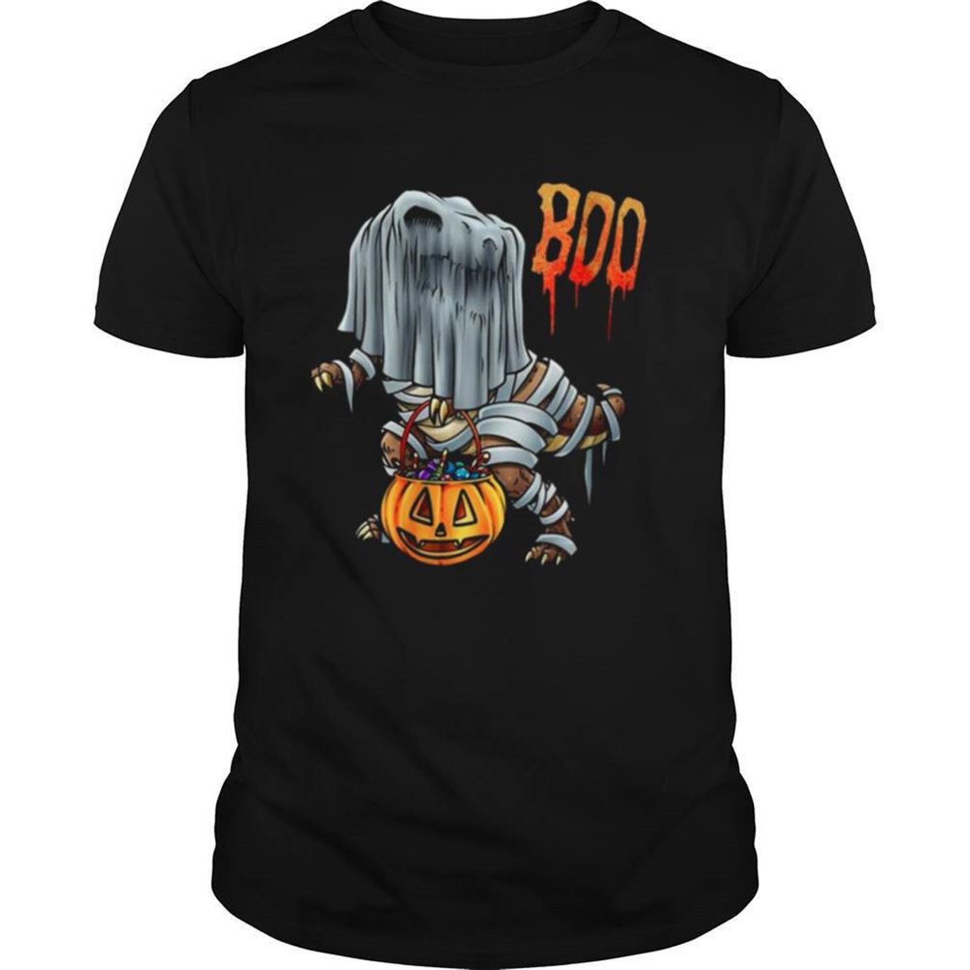 Boo Sheet Dinosaur Boo T Rex Halloween Costume Shirt