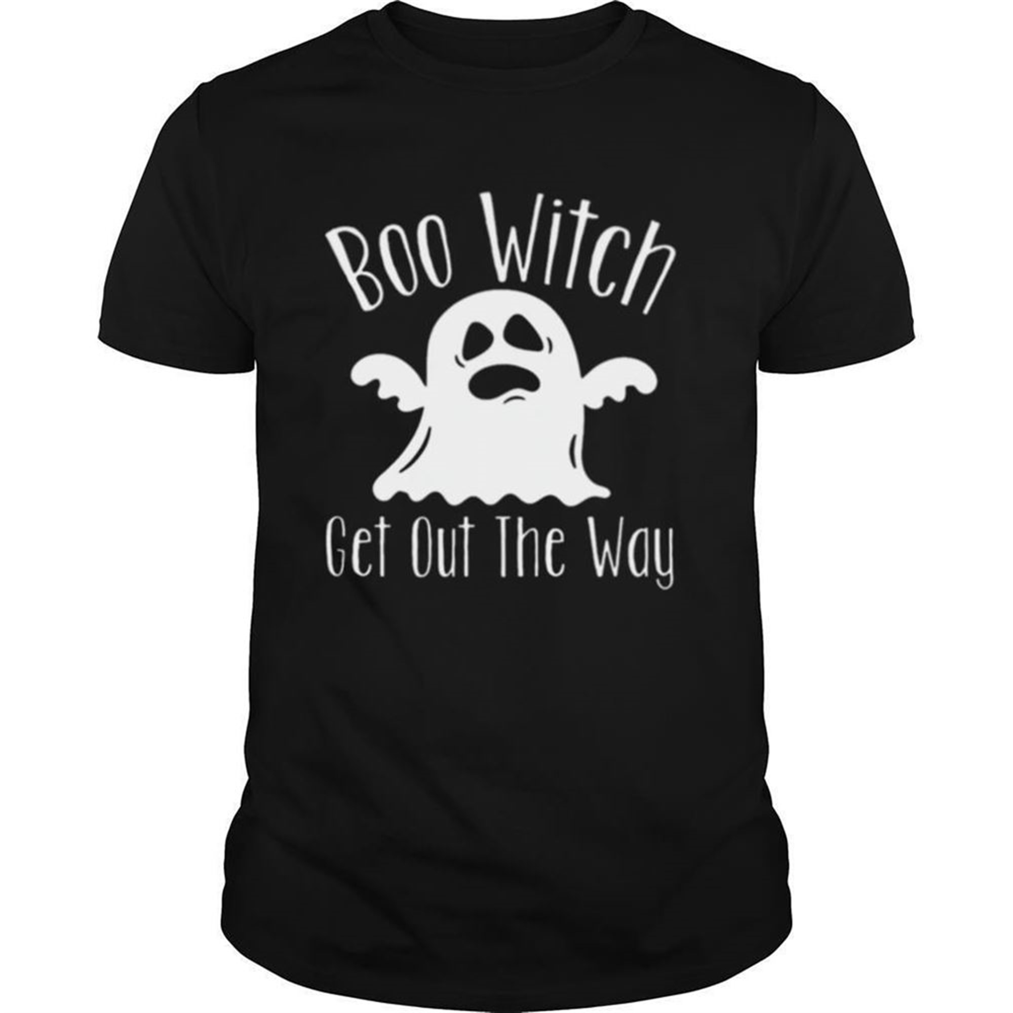 Boo Witch Ghost Get Out The Way Halloween Shirt