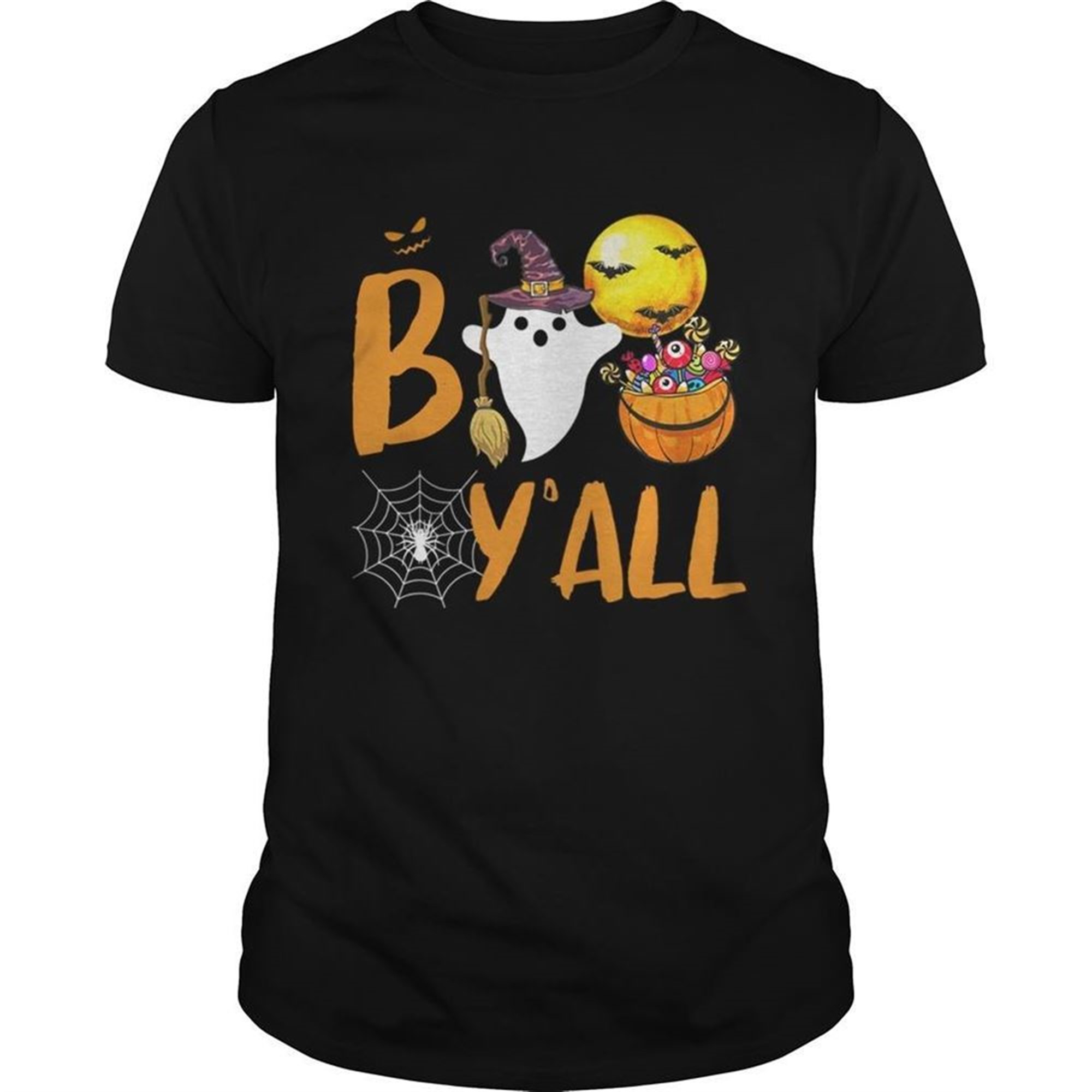 Boo Y All Happy Halloween Funny Tshirt