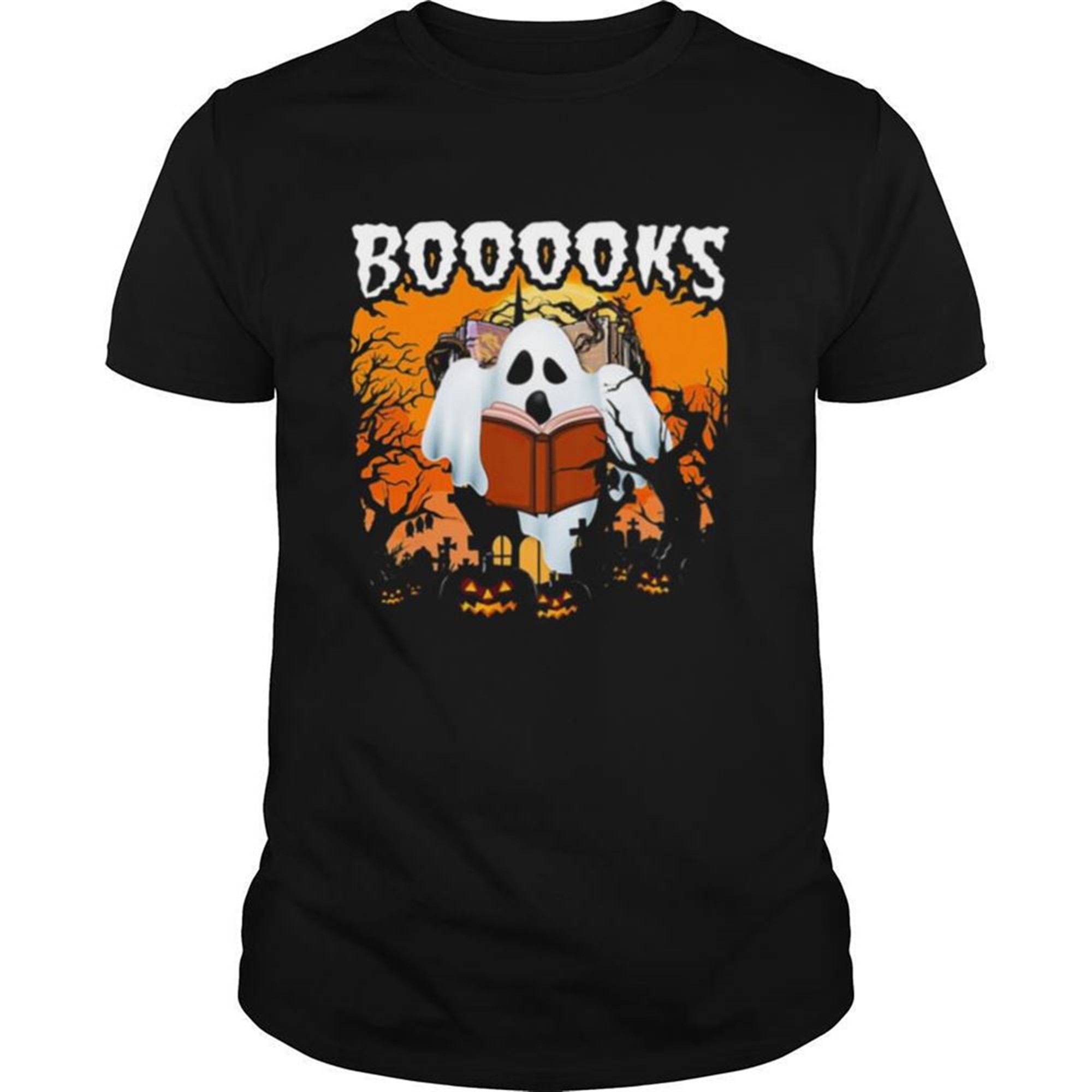 Booooks Ghost Halloween Shirt