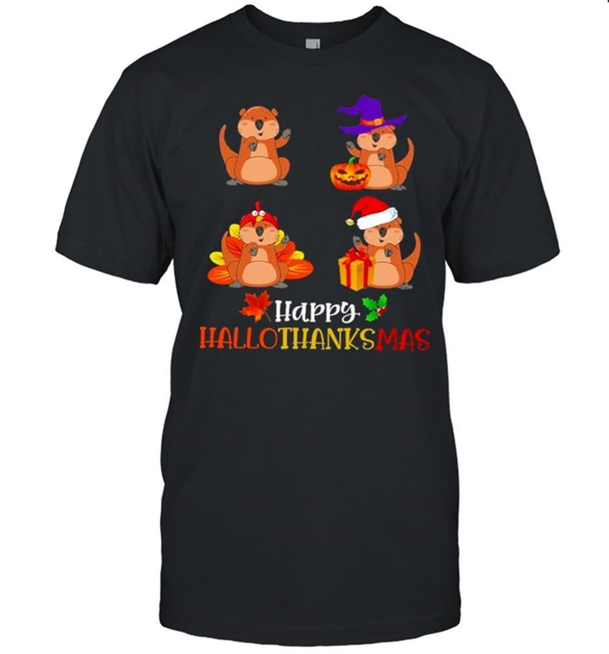 Castor Happy Hallothanksmas Halloween Shirt