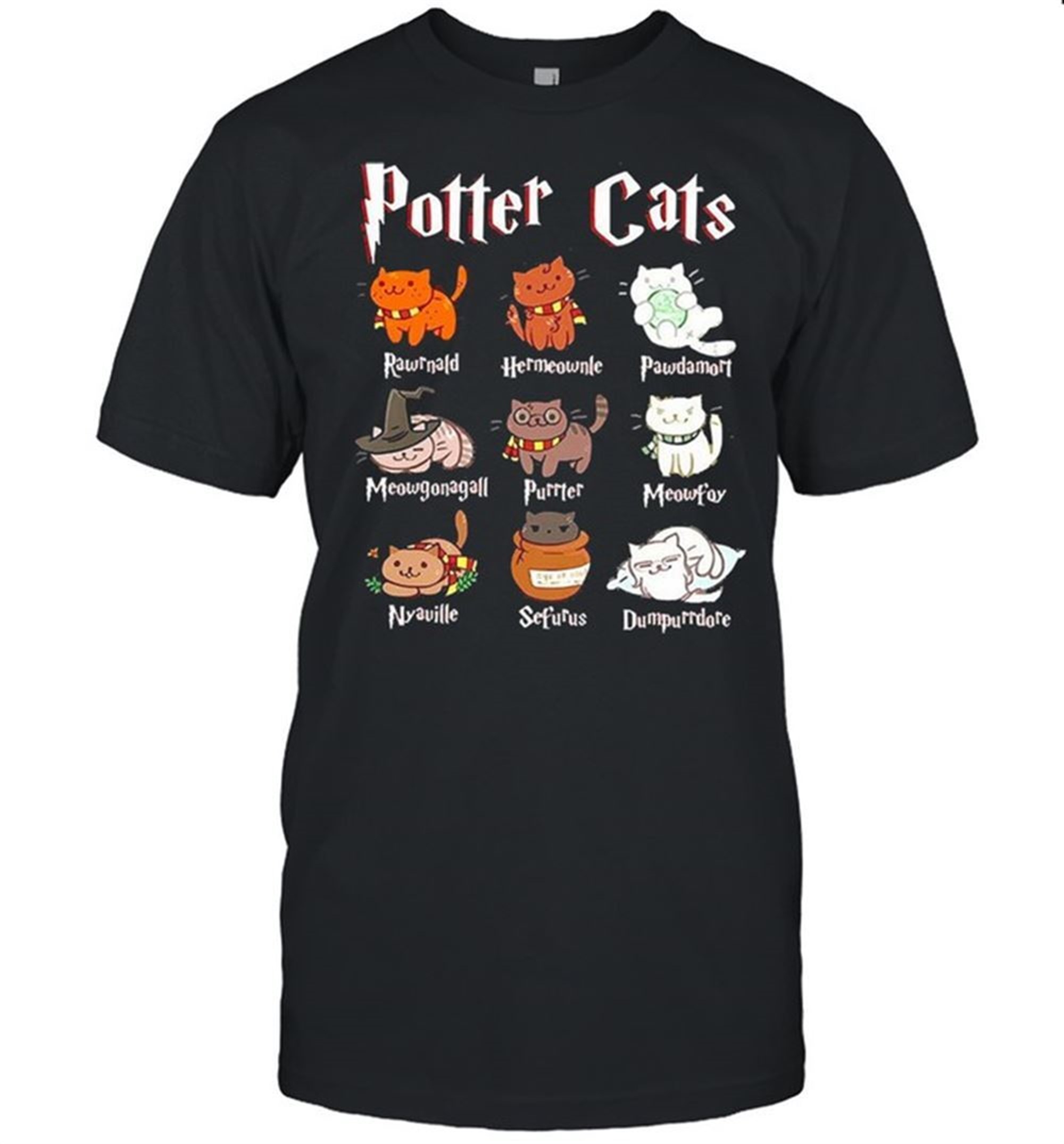 Cat Halloween Hogwarts Shirt