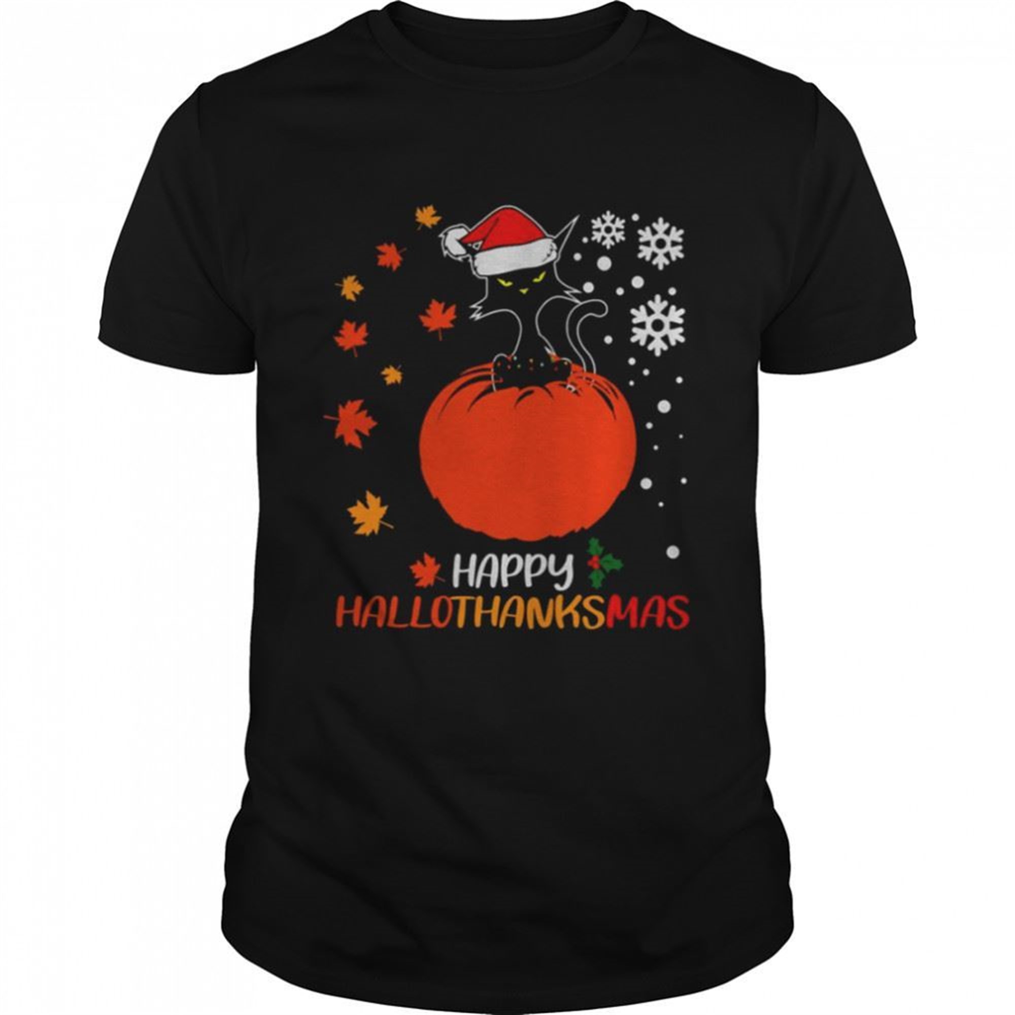 Cat Halloween Thanksgiving Christmas Holidays Shirt