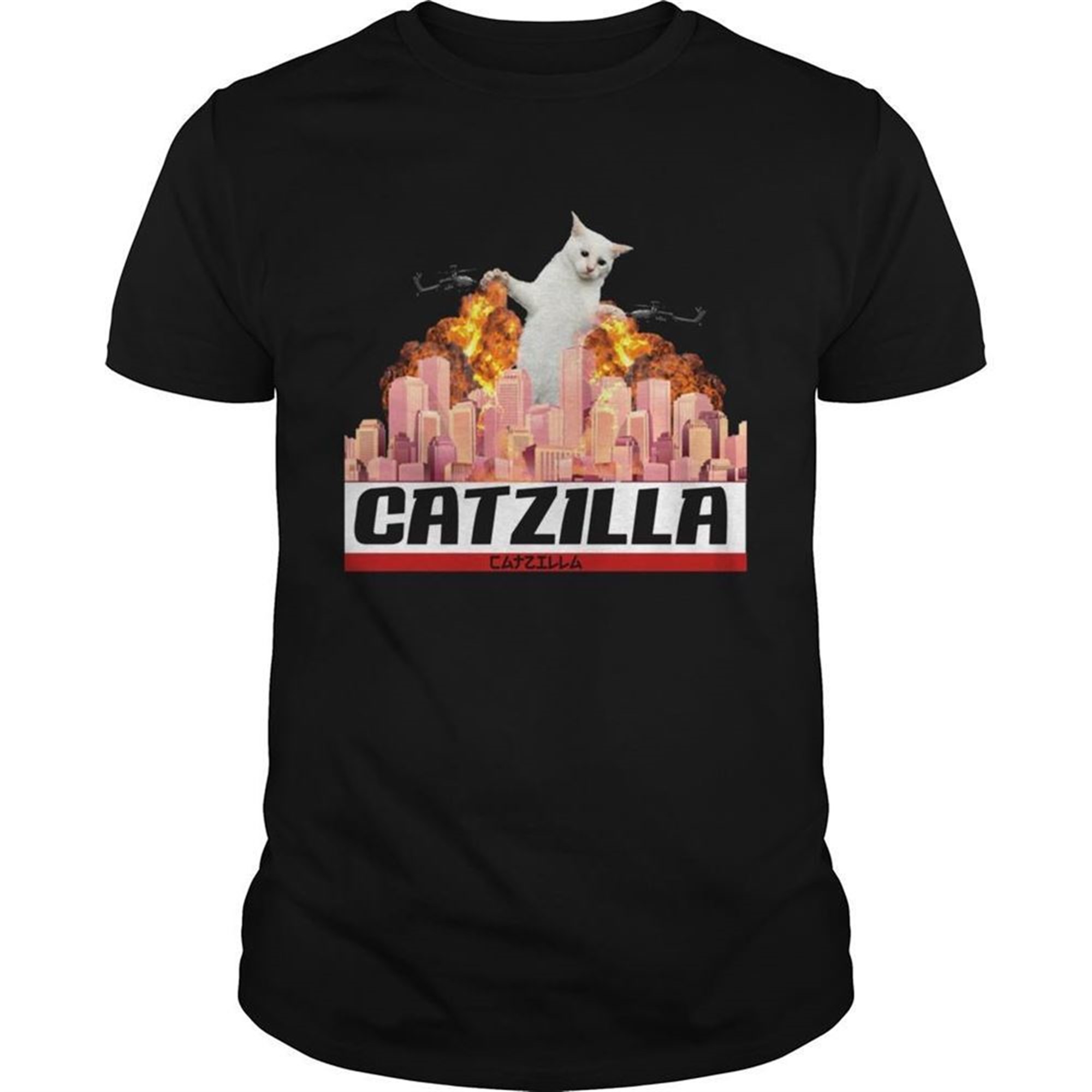 Catzillafunny Kitty For Halloween Tshirt