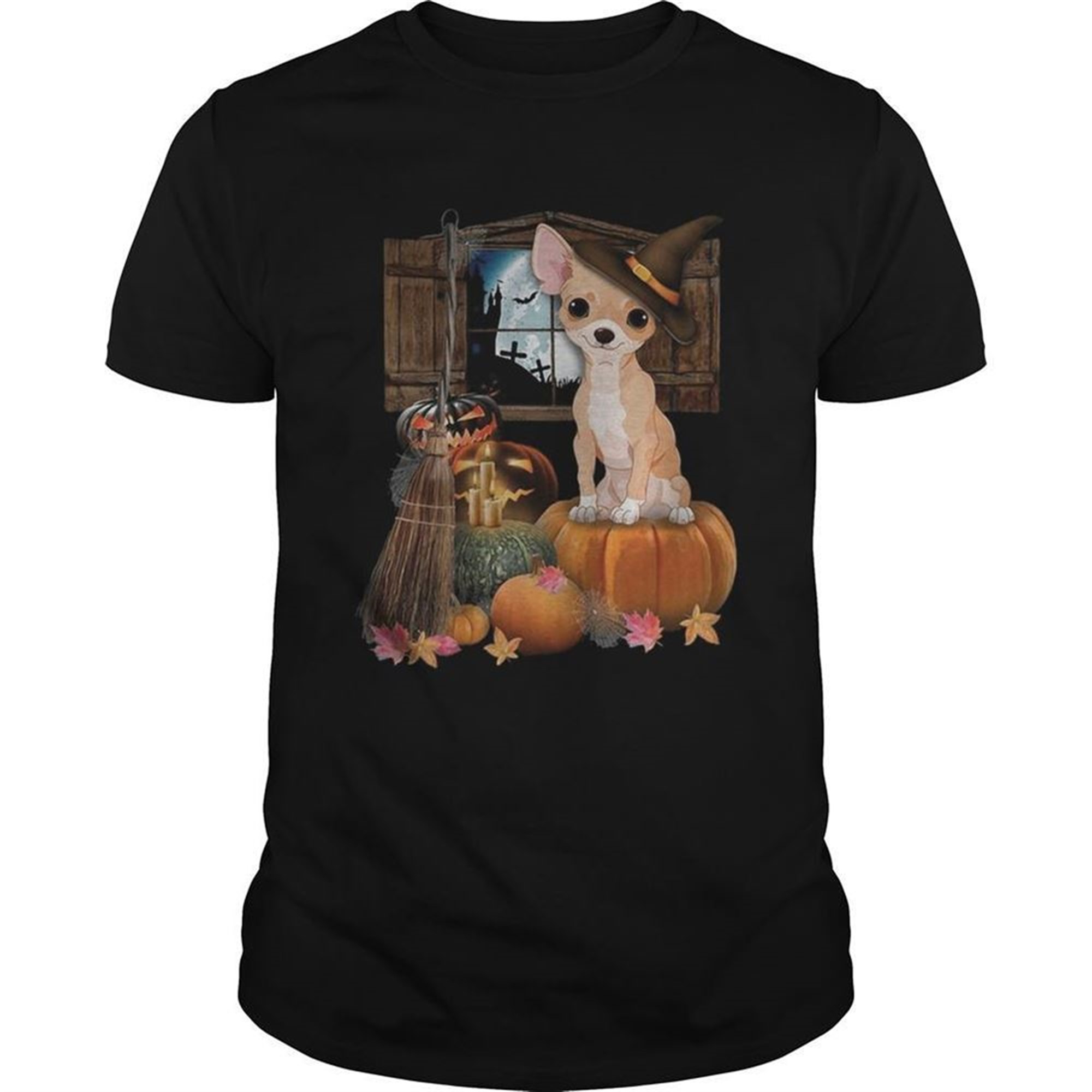 Chihuahua Witch Halloween Shirt