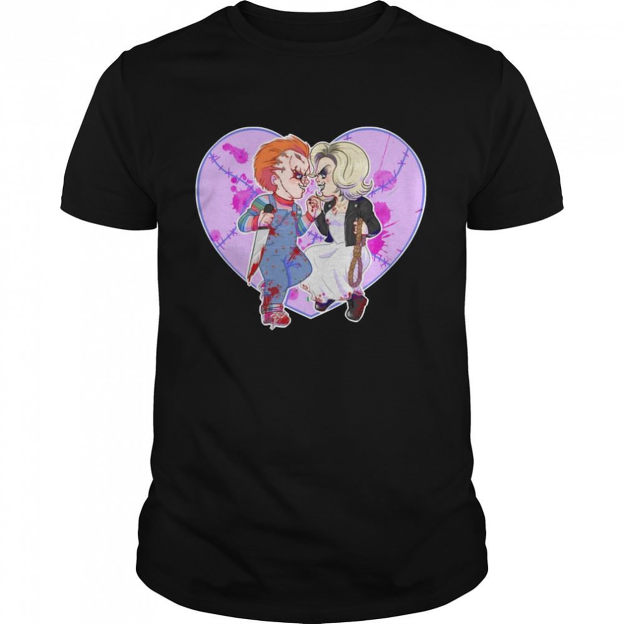 Chucky And Tiffany Halloween Love Shirt
