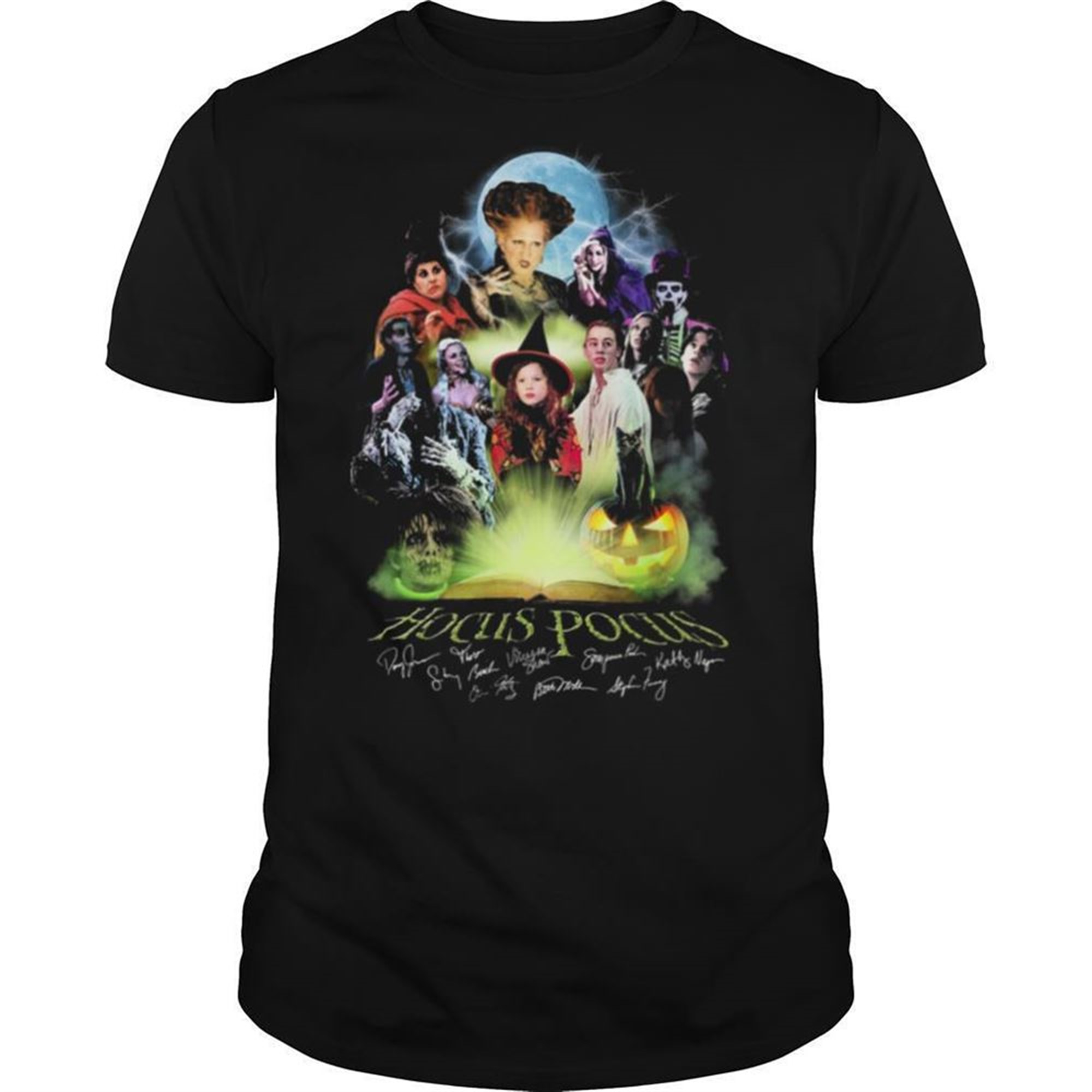 Colorful Hocus Pocus Signatures Halloween Shirt