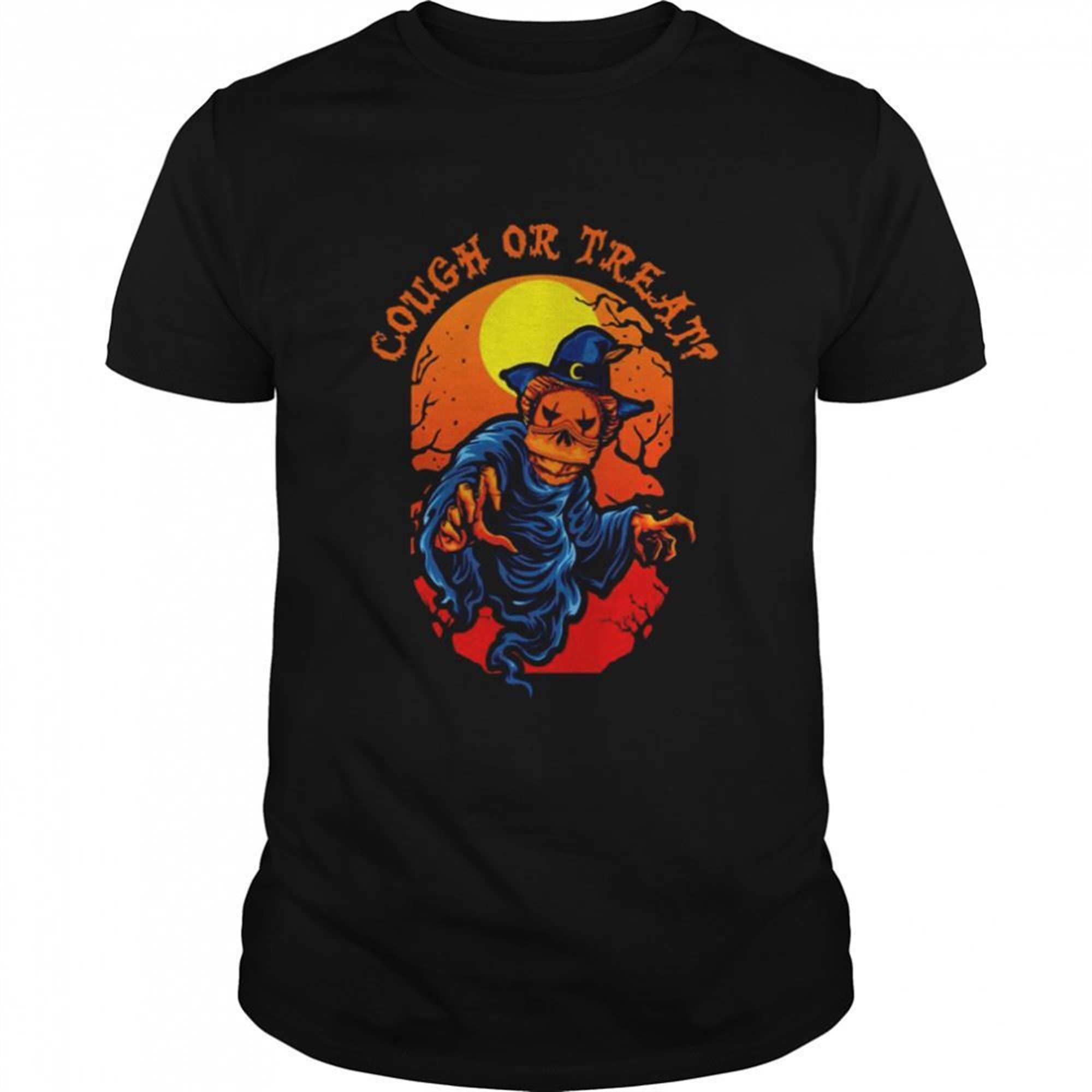 Cough Or Treat Orange Design Halloween Shirt