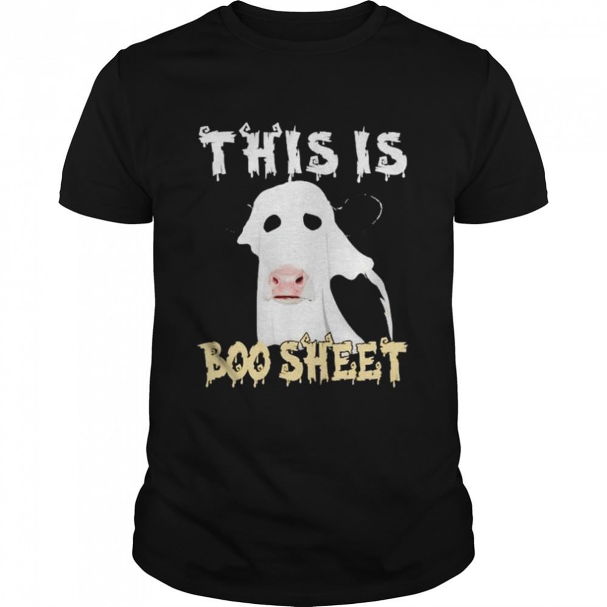 Cow Halloween This Is Boo Sheet Shirt