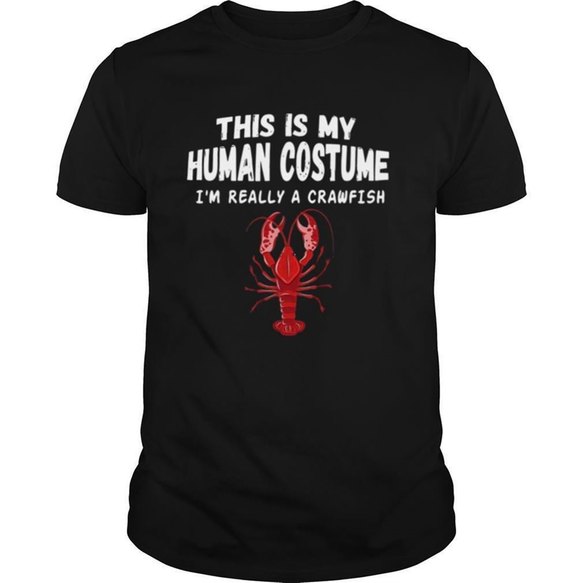 Crawfish Costume Adult Easy Halloween Costume Shirt