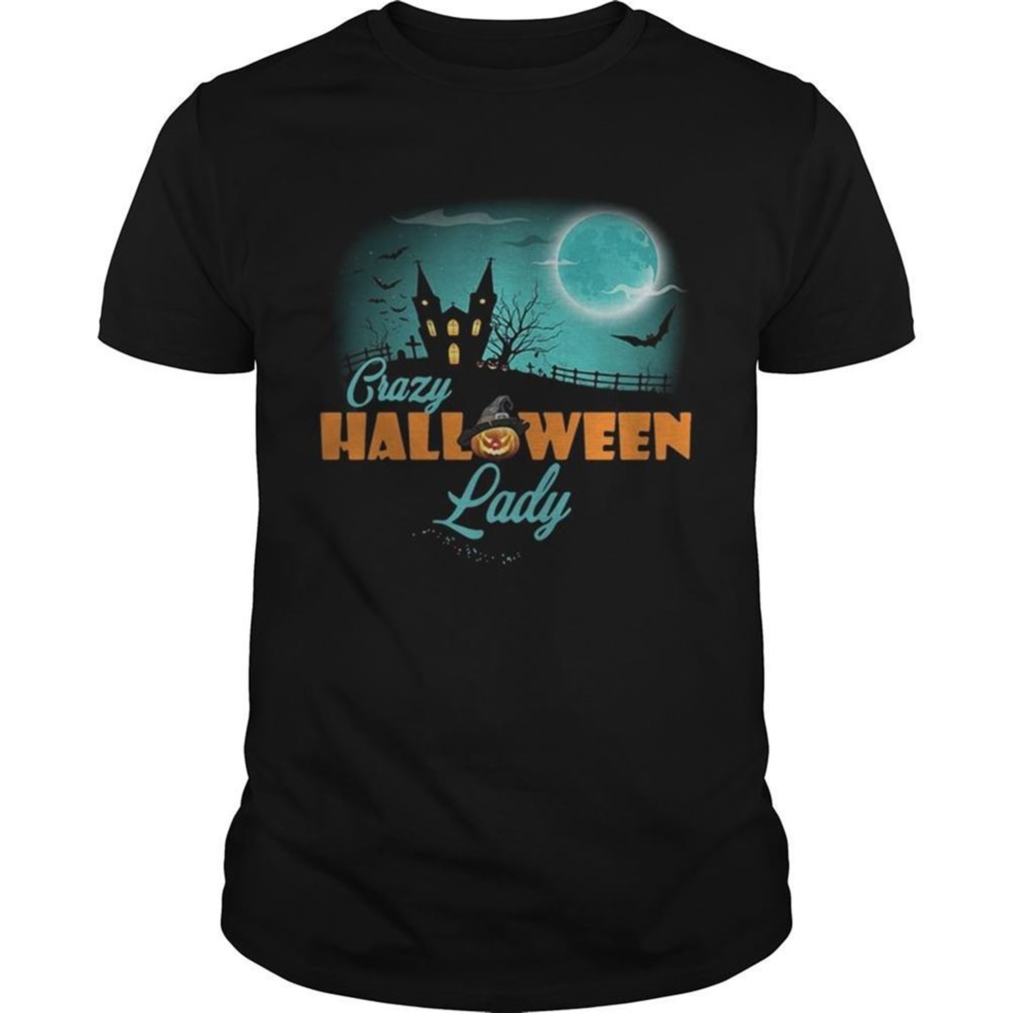 Crazy Halloween Lady Shirt