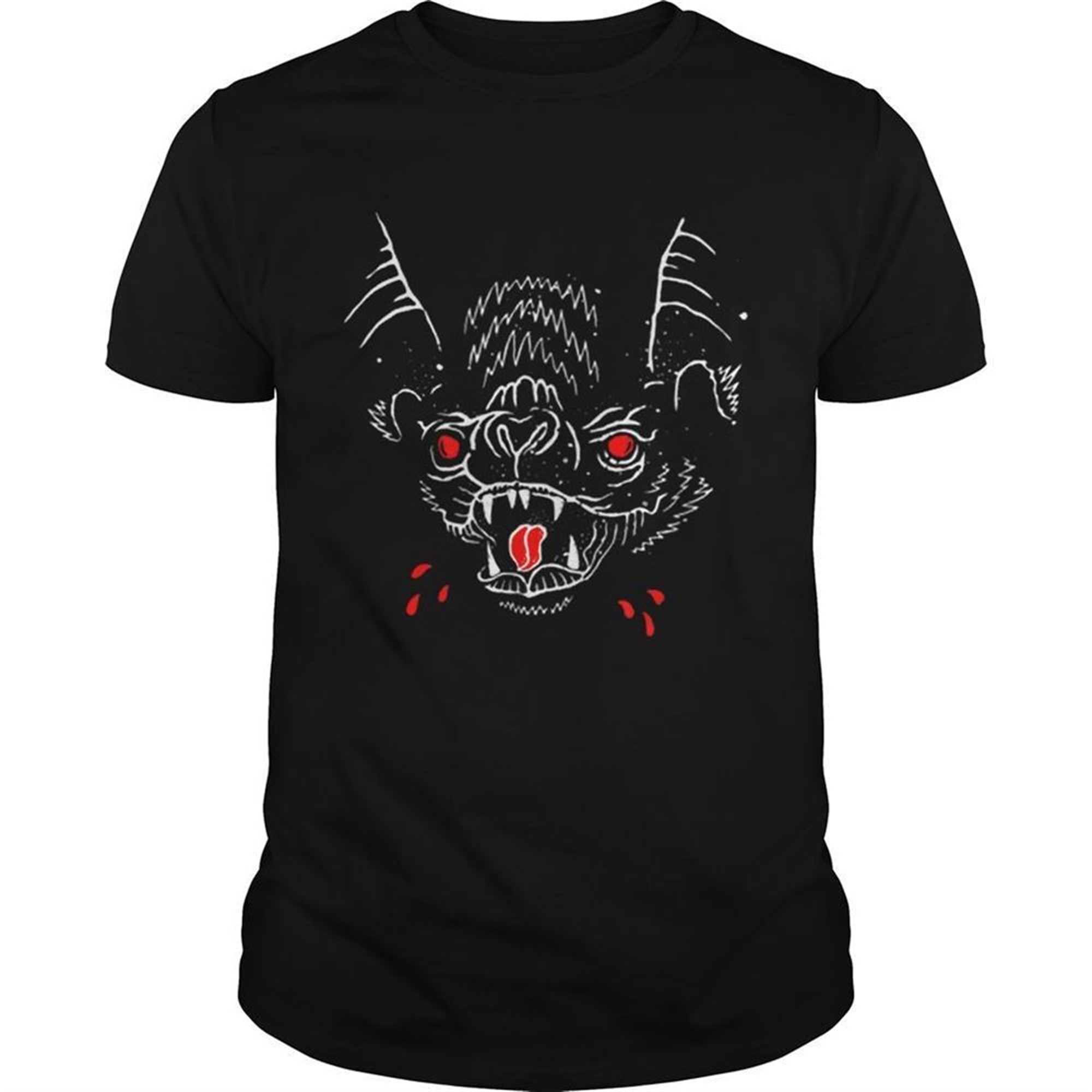 Creepy Spooky Halloween Vampire Bat Blood Shirt