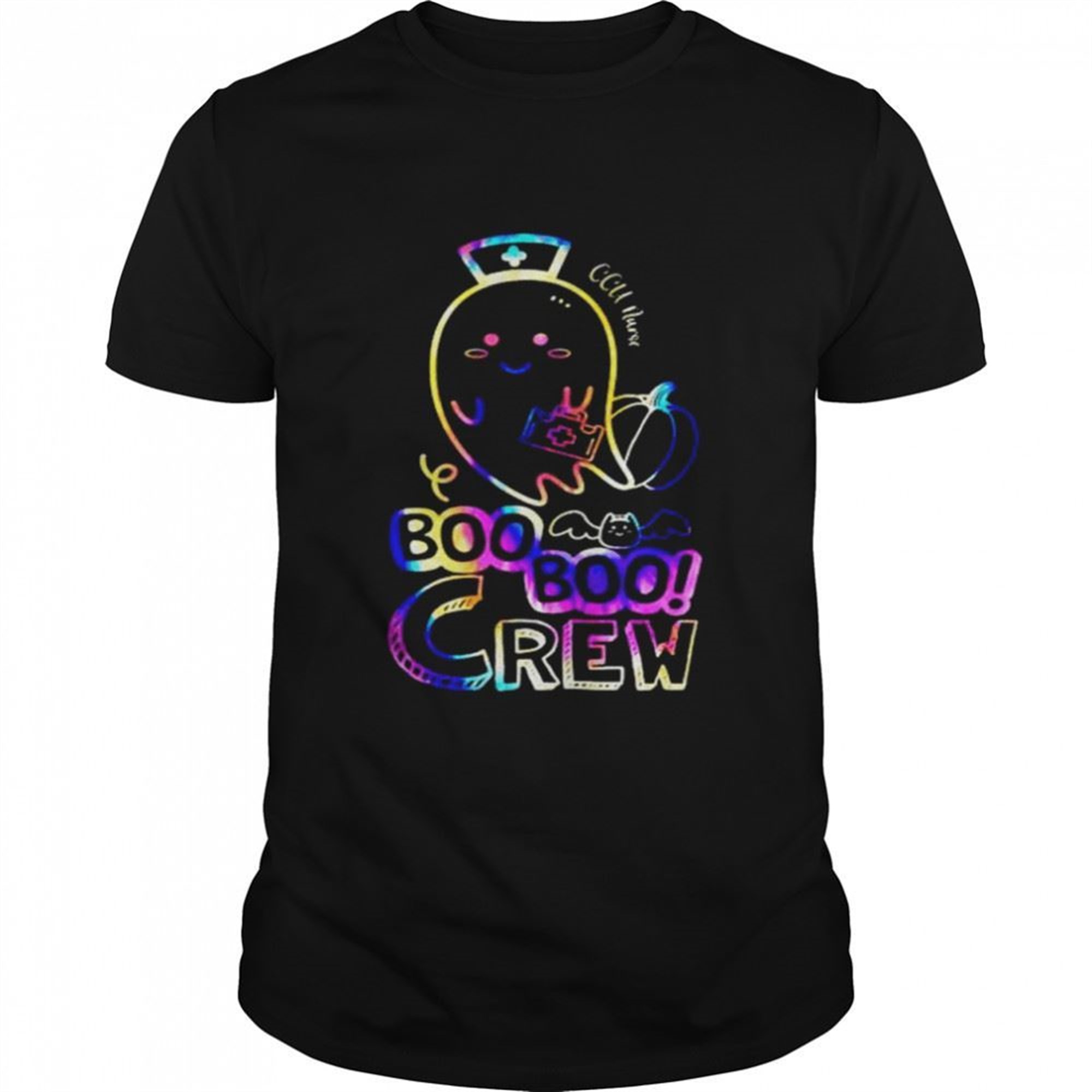 Cute Tie Dye Boo Boo Crew Halloween Shirt