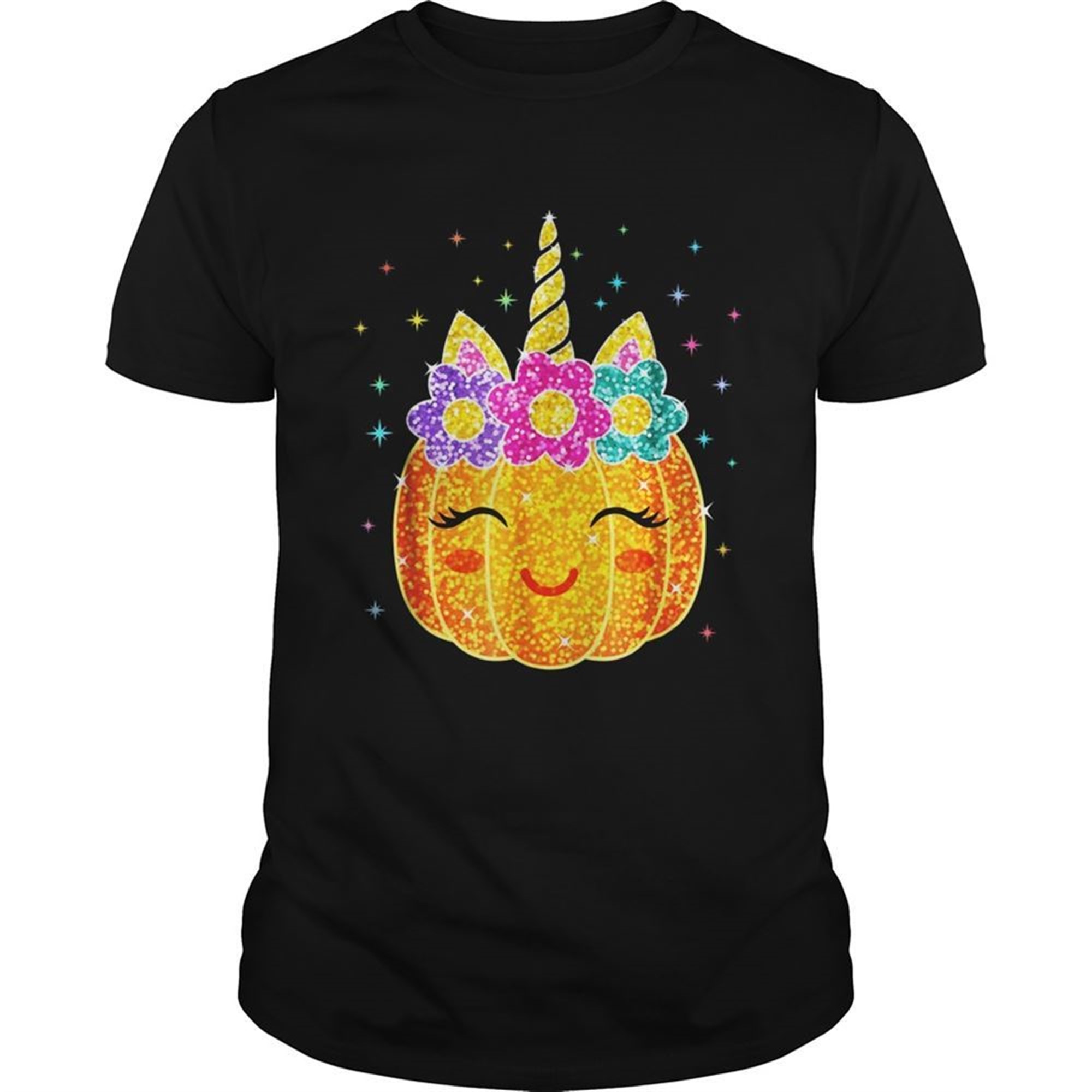 Cute Unicorn Pumpkin Halloween Tshirt