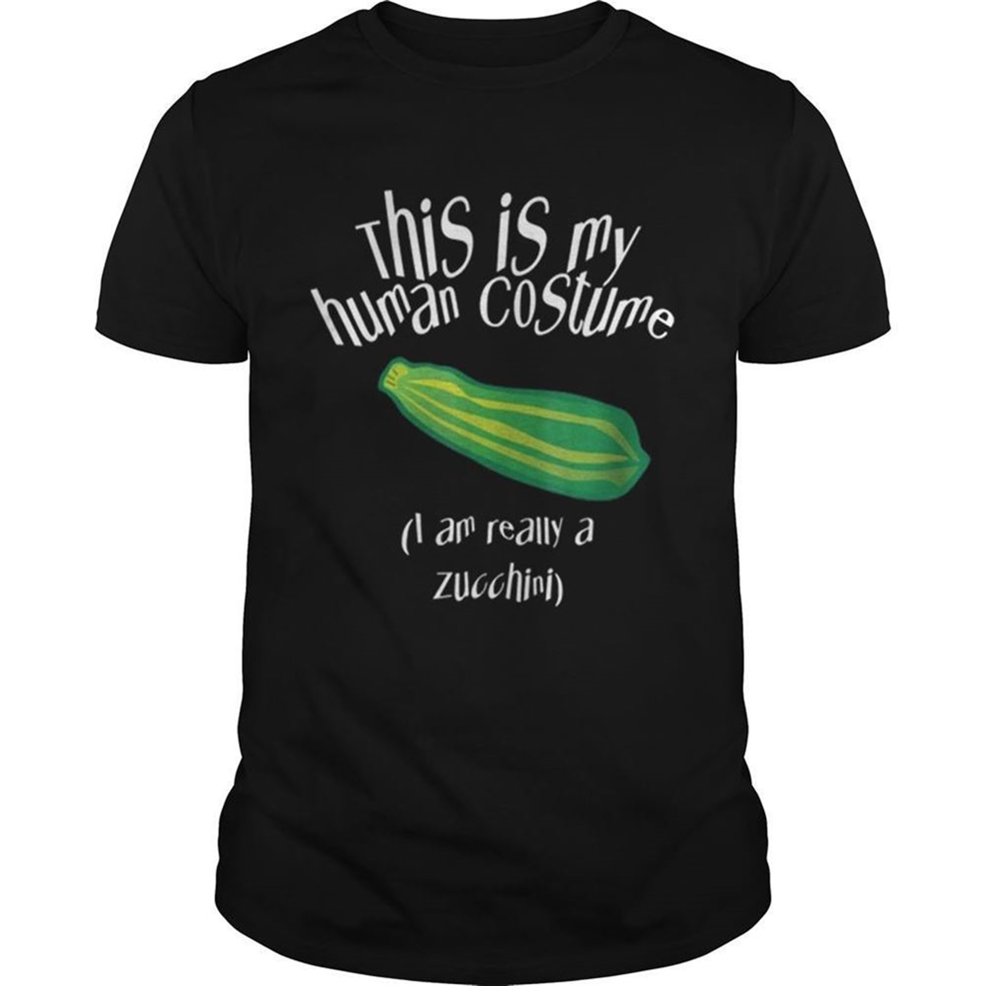 Cute Zucchini Halloween Easy Lazy Costume Scary Party Shirt