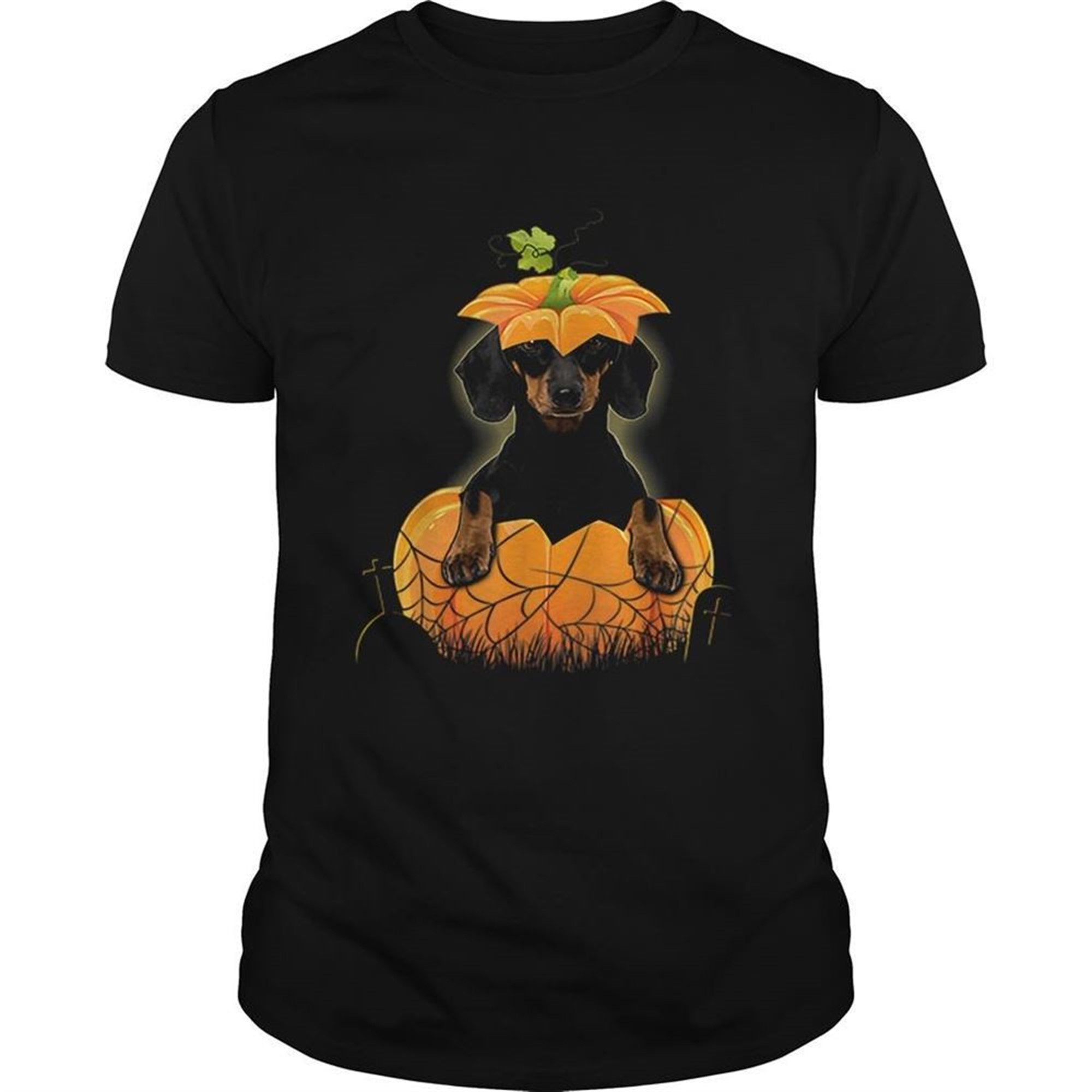 Dachshund Pumpkin Halloween For Men Woman Shirt