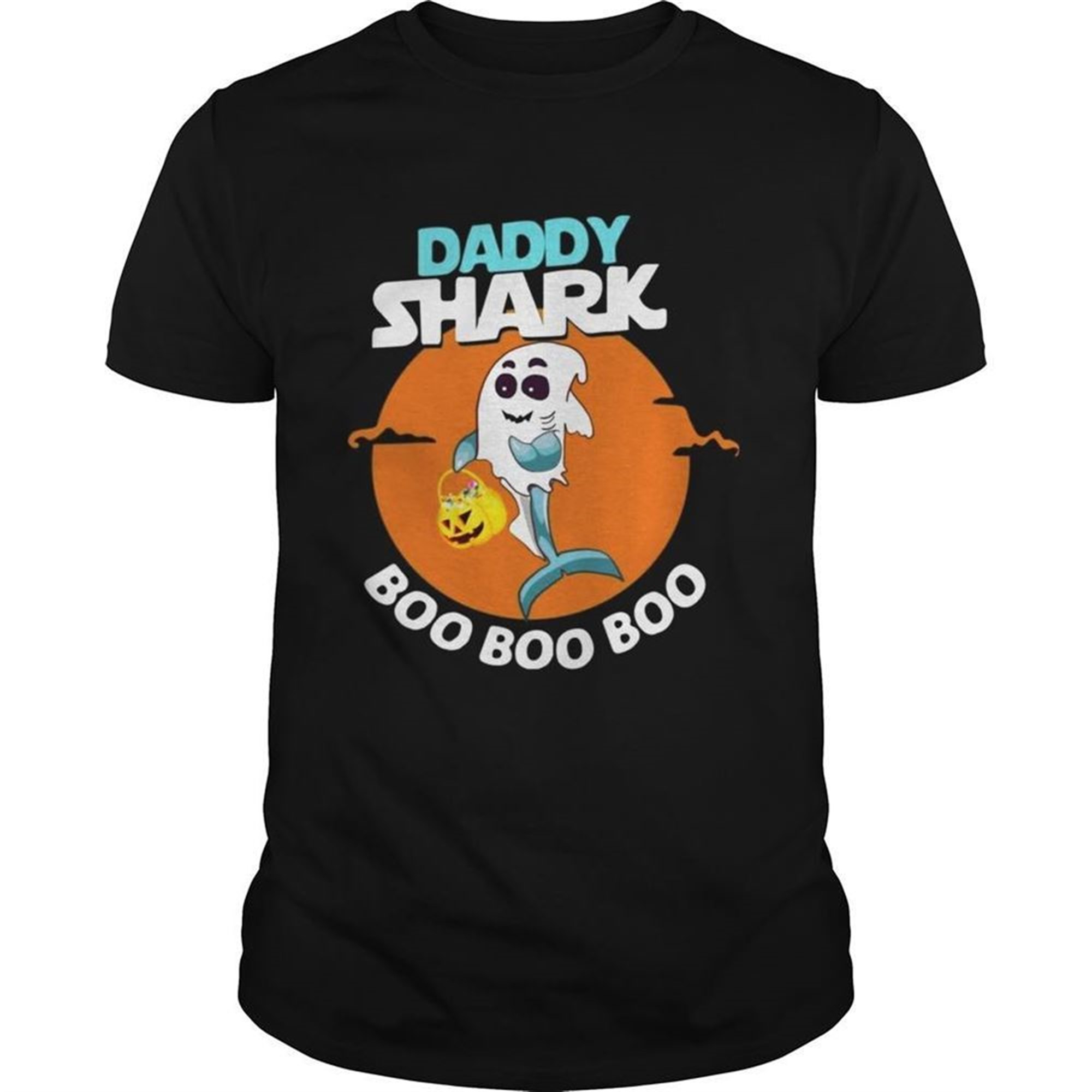 Daddy Shark Ghost Boo Boo Boo Halloween Shirt