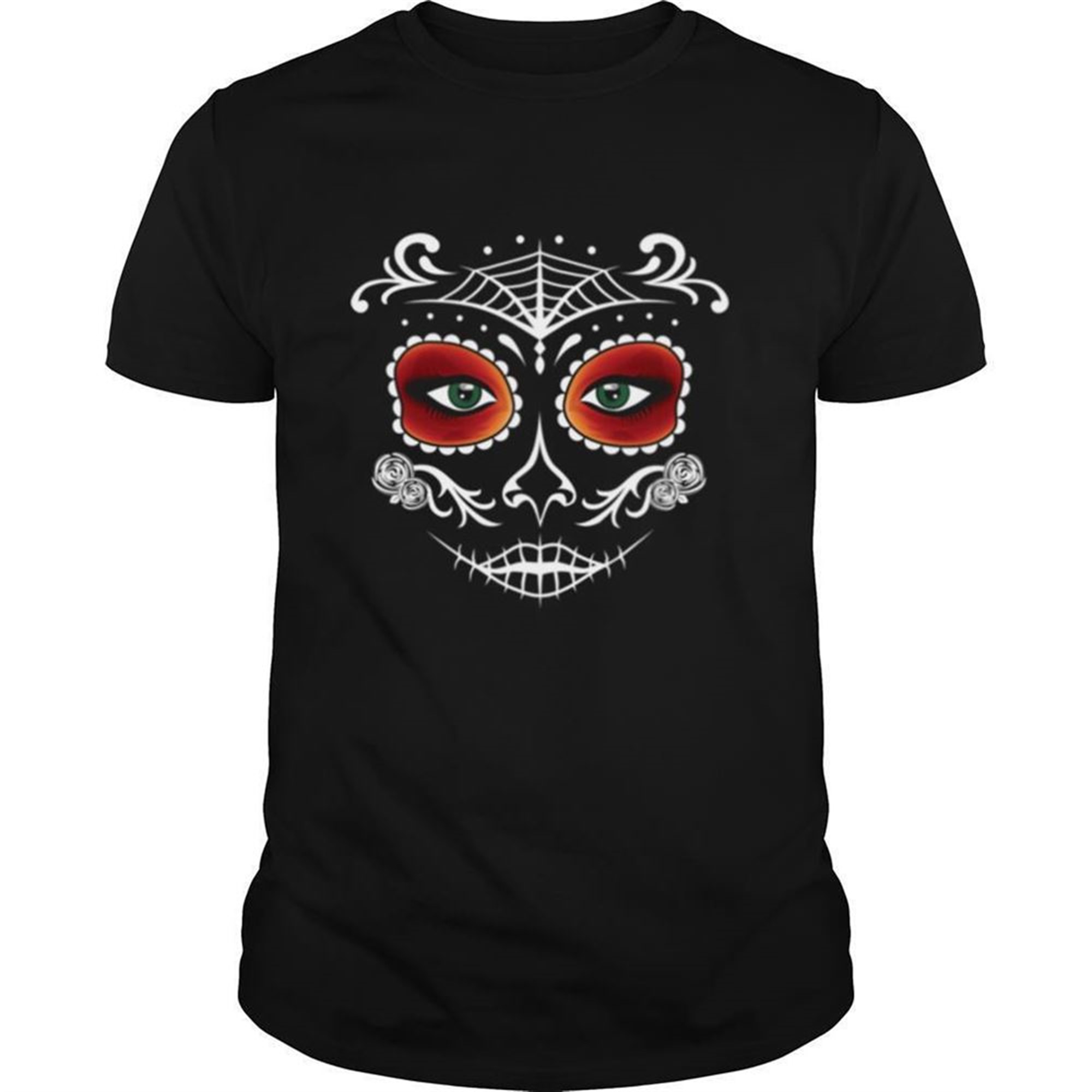 Day Of The Dead Mask Sugar Skull Halloween Shirt