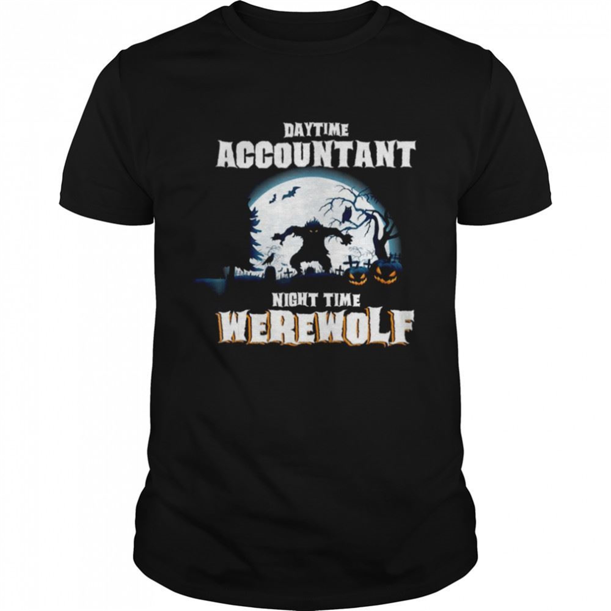 Daytime Accountant Werewolf At Night Halloween Costume Shirt